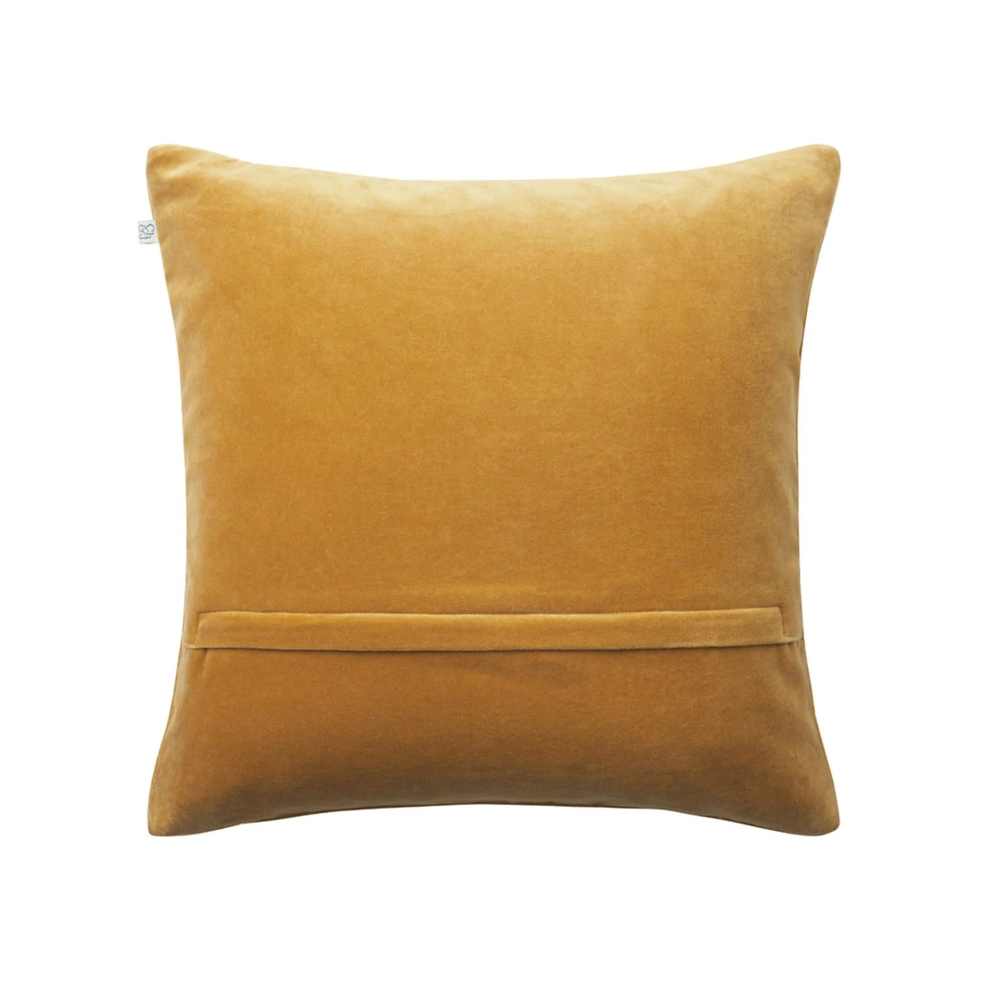  Soft and stylish Vir Velvet Cushion Pillow in Masala Yellow is the perfect accent piece for your living space