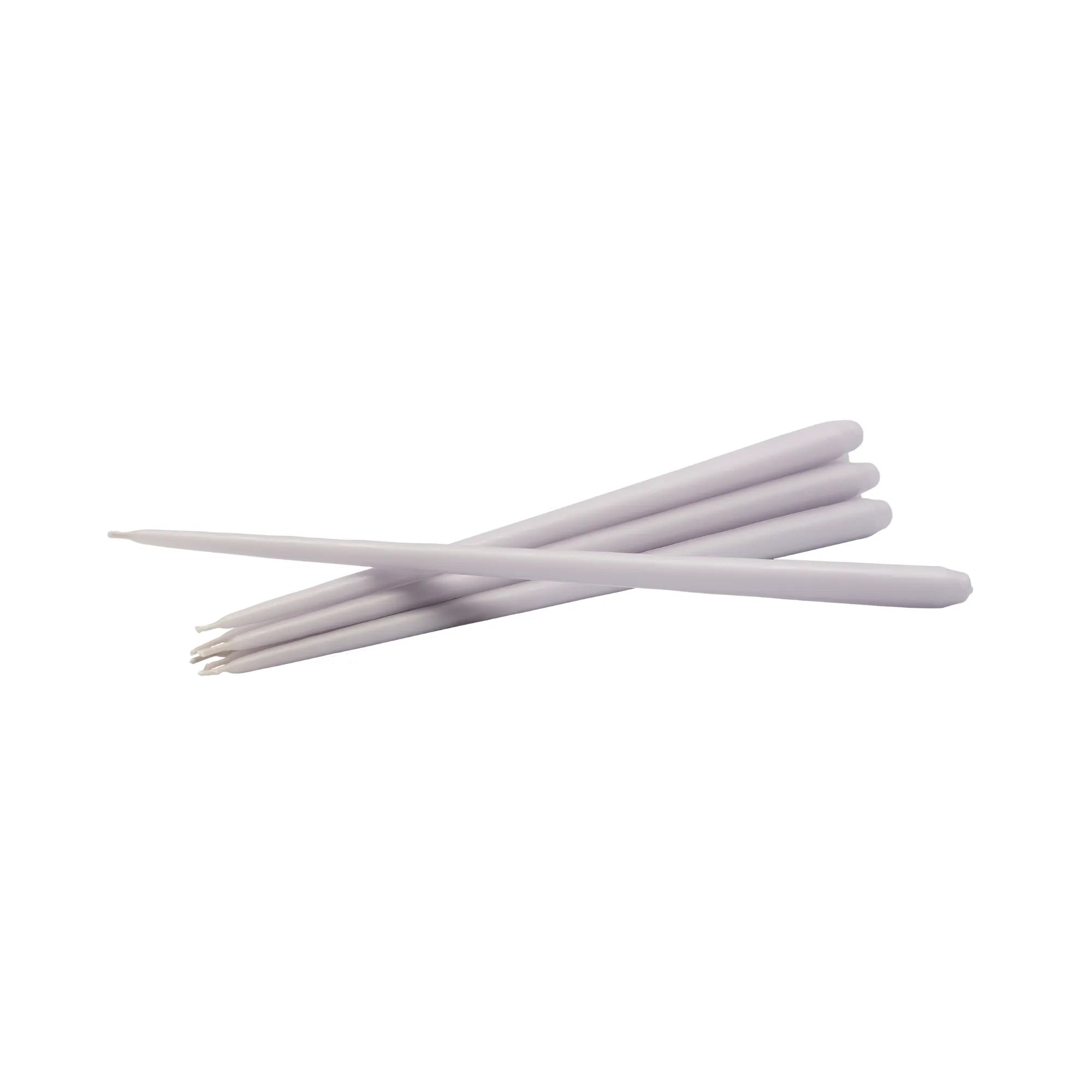 Set of 6 unscented taper candles ideal for dinner parties and home decor