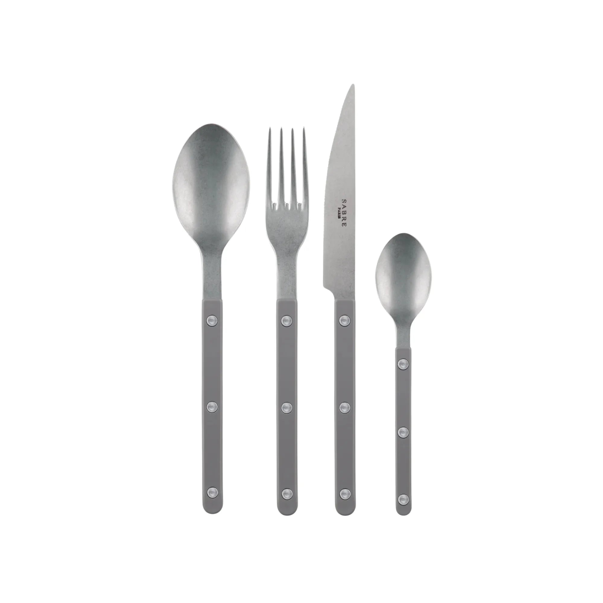 High-quality Vintage Bistrot Solid Cutlery Set Set in Classic Silver