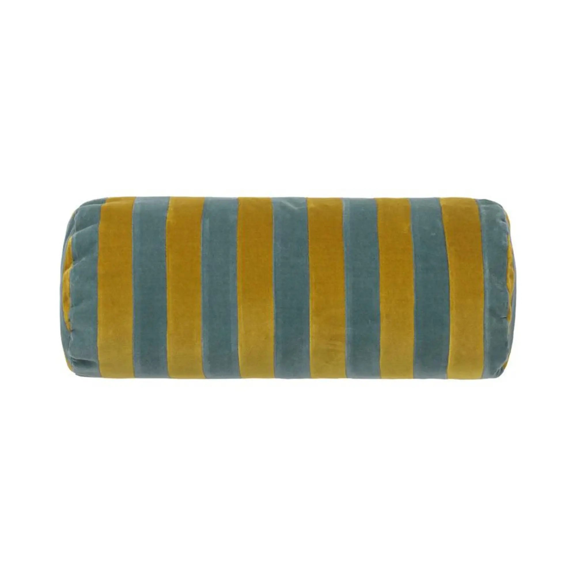 Long and sturdy striped bolster pillow for comfortable back support and relaxation