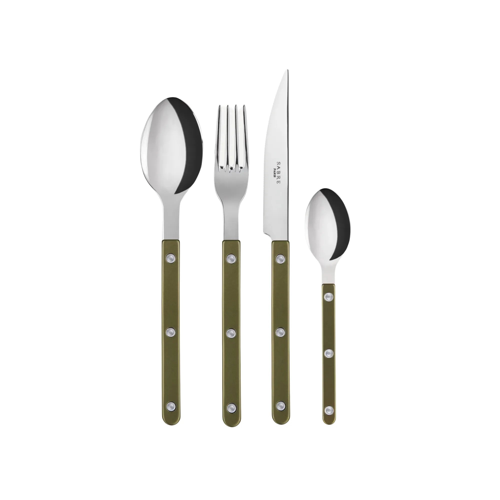 Stylish and elegant Bistrot Pearly Cutlery Set with pearlized handles