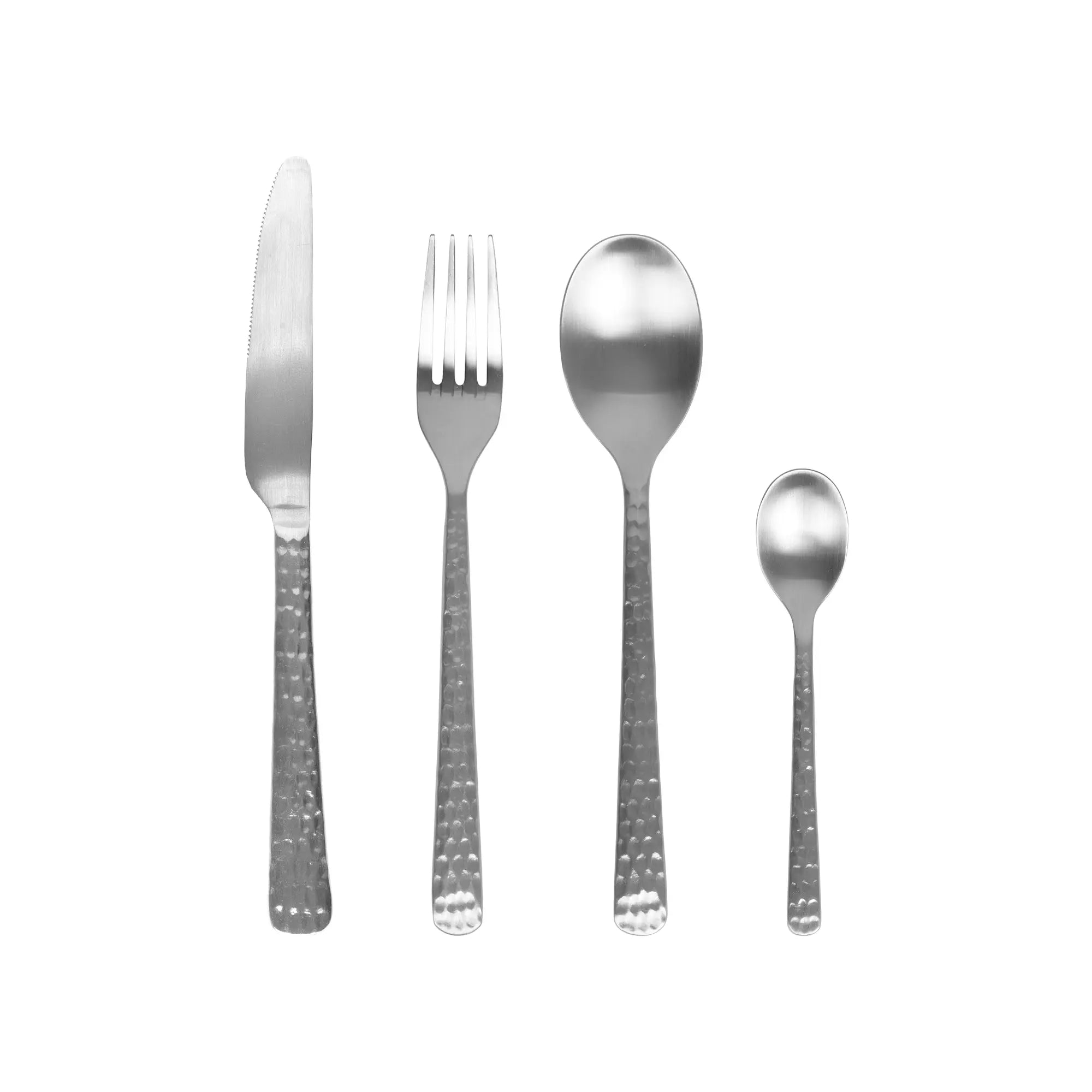 Hune Hammered Cutlery Set