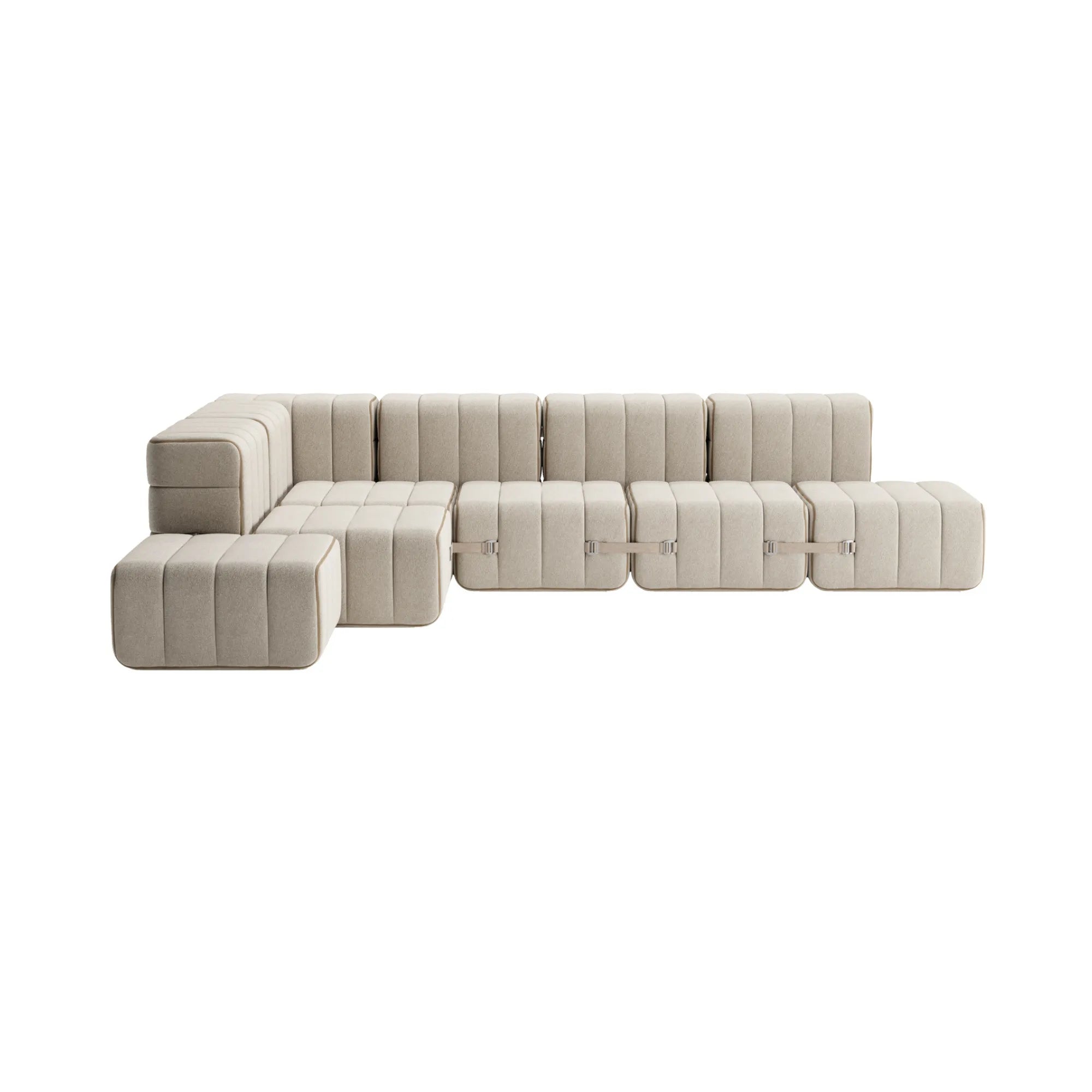 Curt Sofa System - Fabric Sera with adjustable headrests for personalized comfort