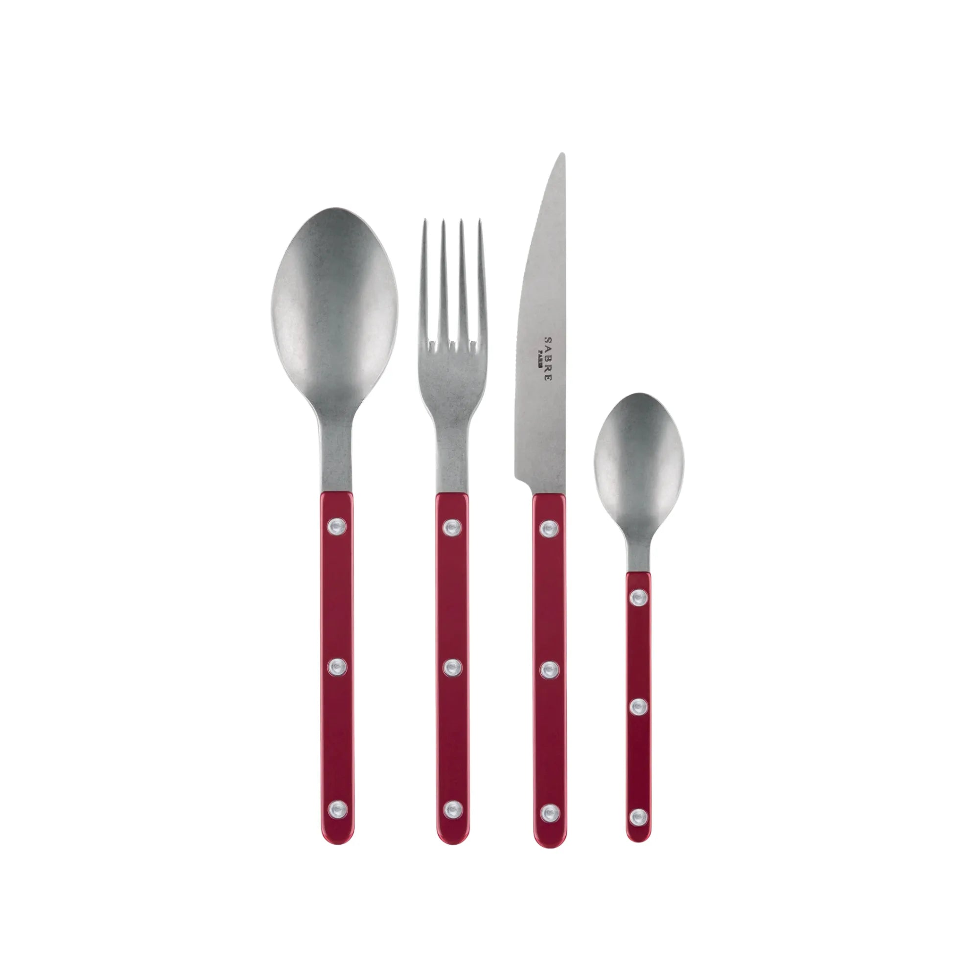 Beautiful Bistrot Pearly Cutlery Set with elegant pearl handles and shiny silver finish