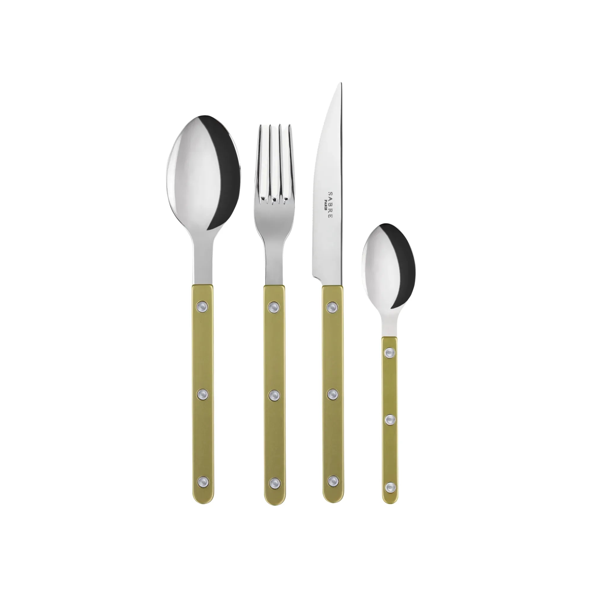 Stylish and elegant Bistrot Pearly Cutlery Set with a pearl-like finish, perfect for adding a touch of sophistication to any dining experience