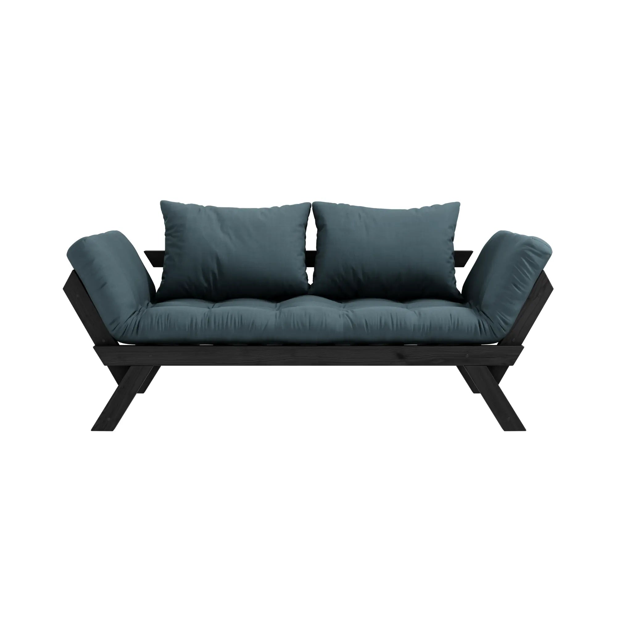 Bepop Sofa with adjustable headrests and stylish chrome legs