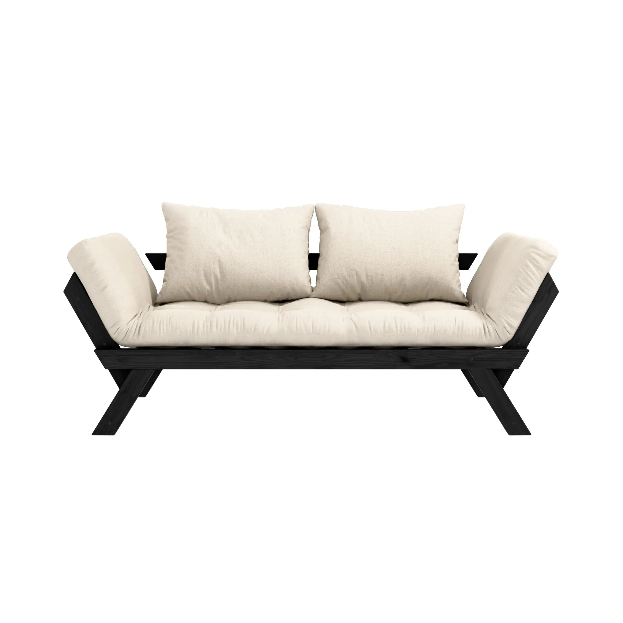 Modern, comfortable Bepop Sofa in beige color, featuring sleek design and durable fabric upholstery for stylish living room decor