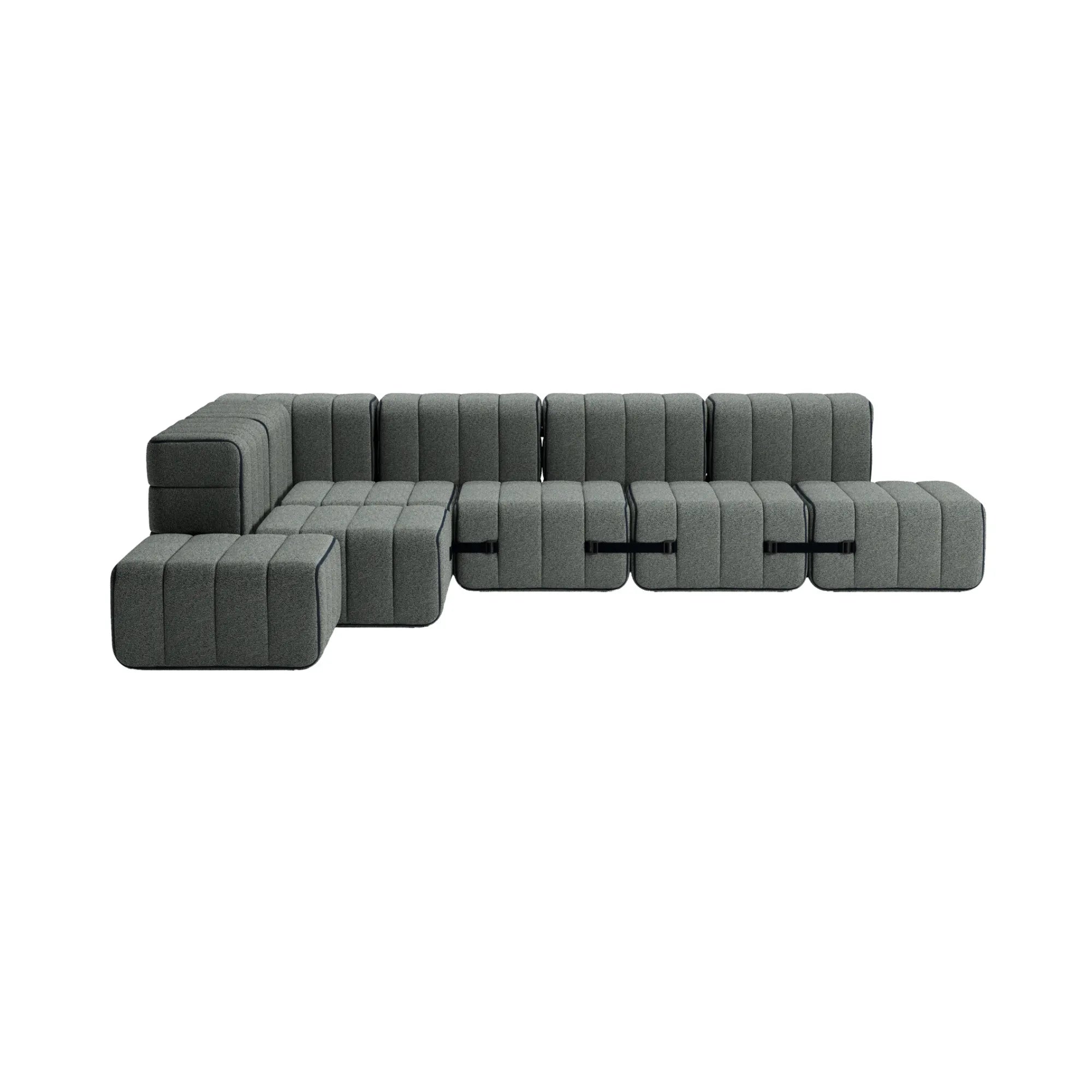 Elegant and versatile Curt Sofa System - Fabric Sera as the focal point of a contemporary interior