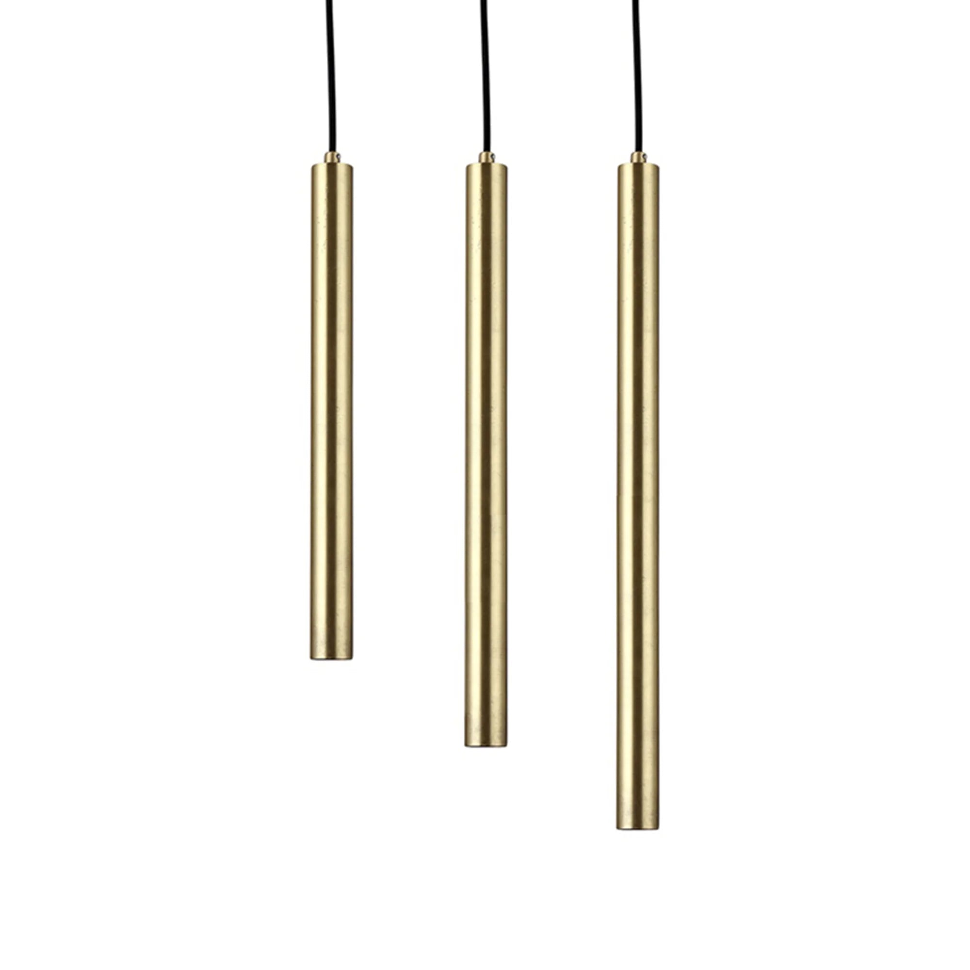 Pipe Pendant Light - Brass