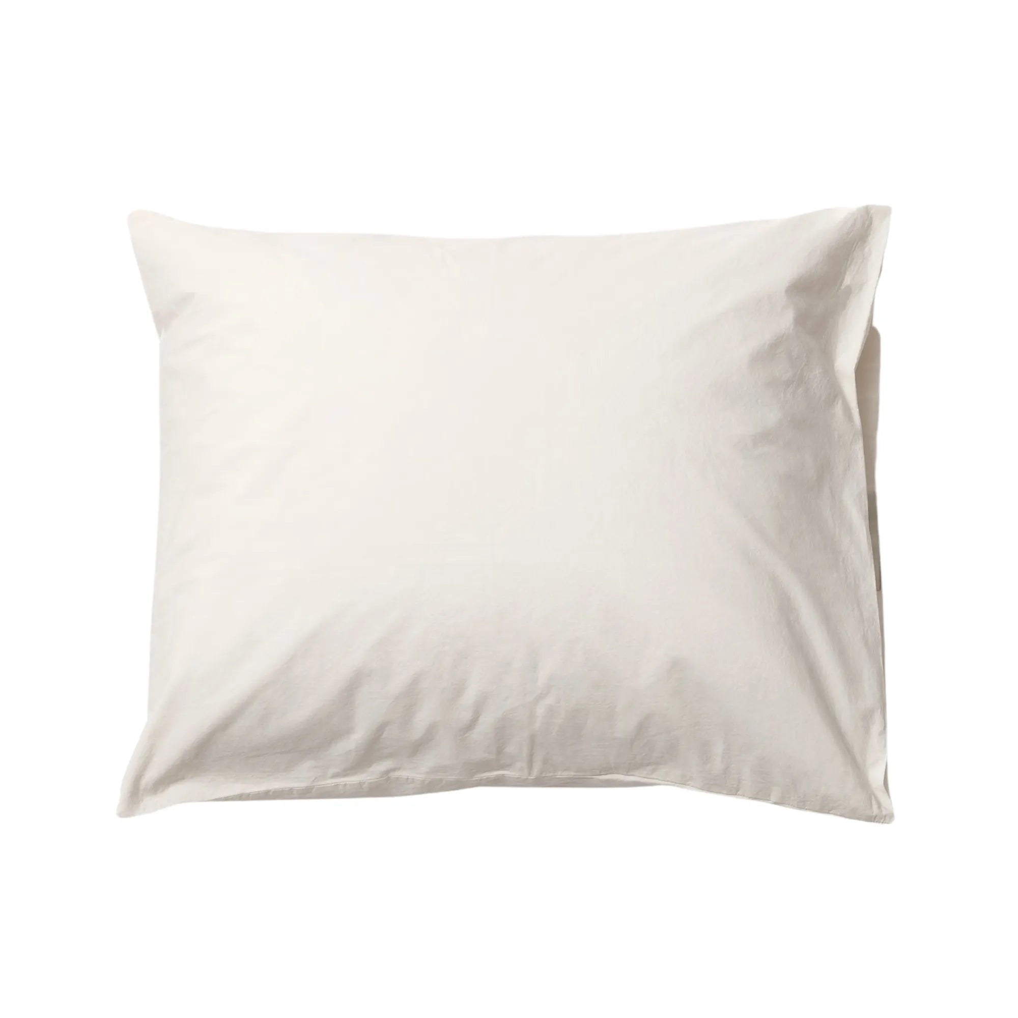 Soft and luxurious cotton percale bedding in a beautiful snowfall white color