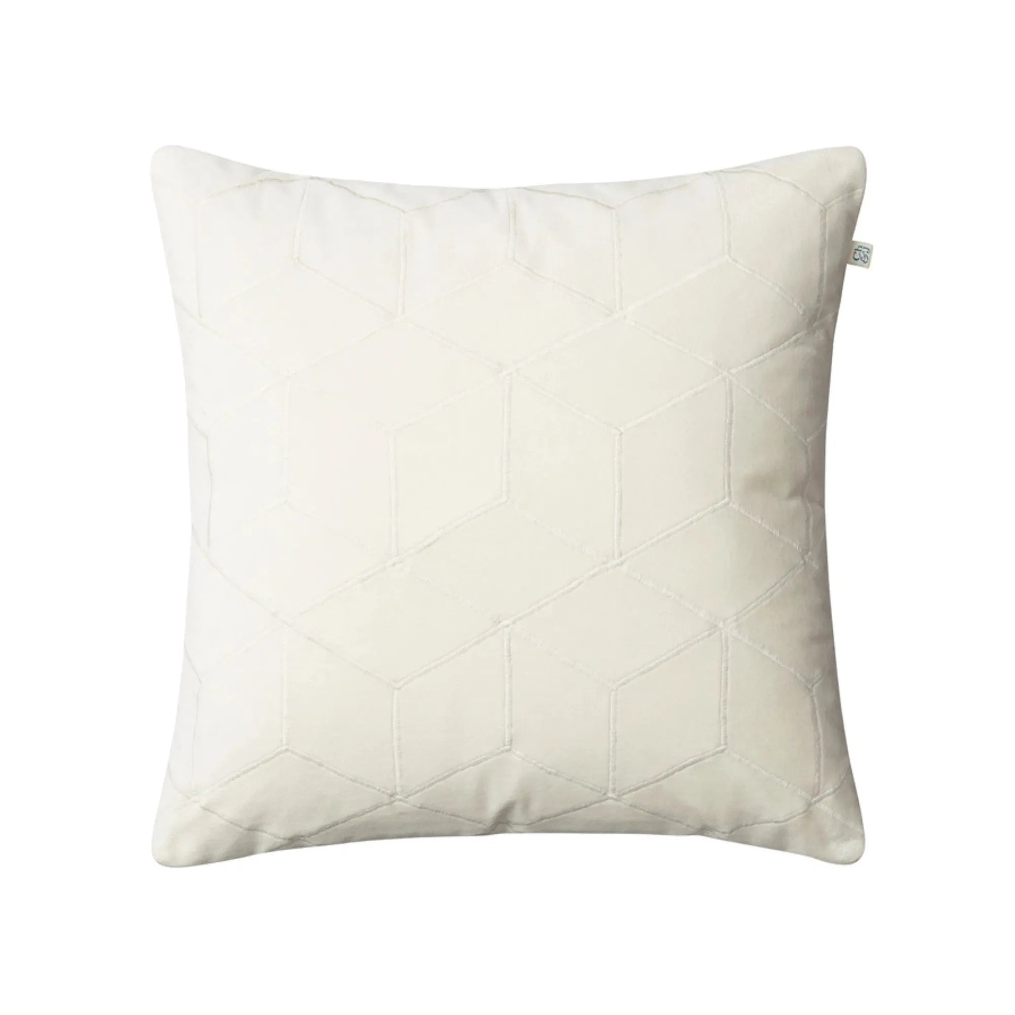 Vir Velvet Cushion Pillow - Ivory, a luxurious and elegant home decor accessory, adds a touch of sophistication to any living space