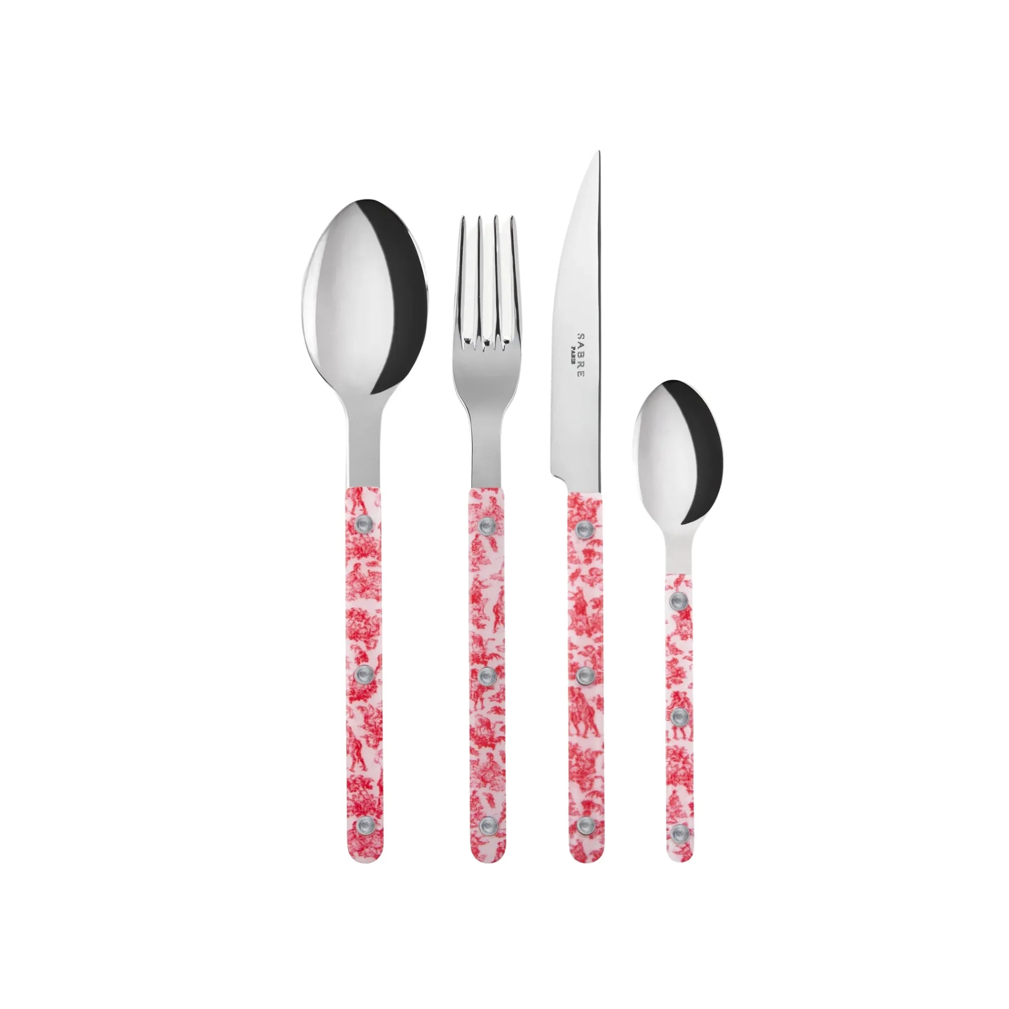 Bistrot Toile Cutlery Set with classic French design and intricate detail