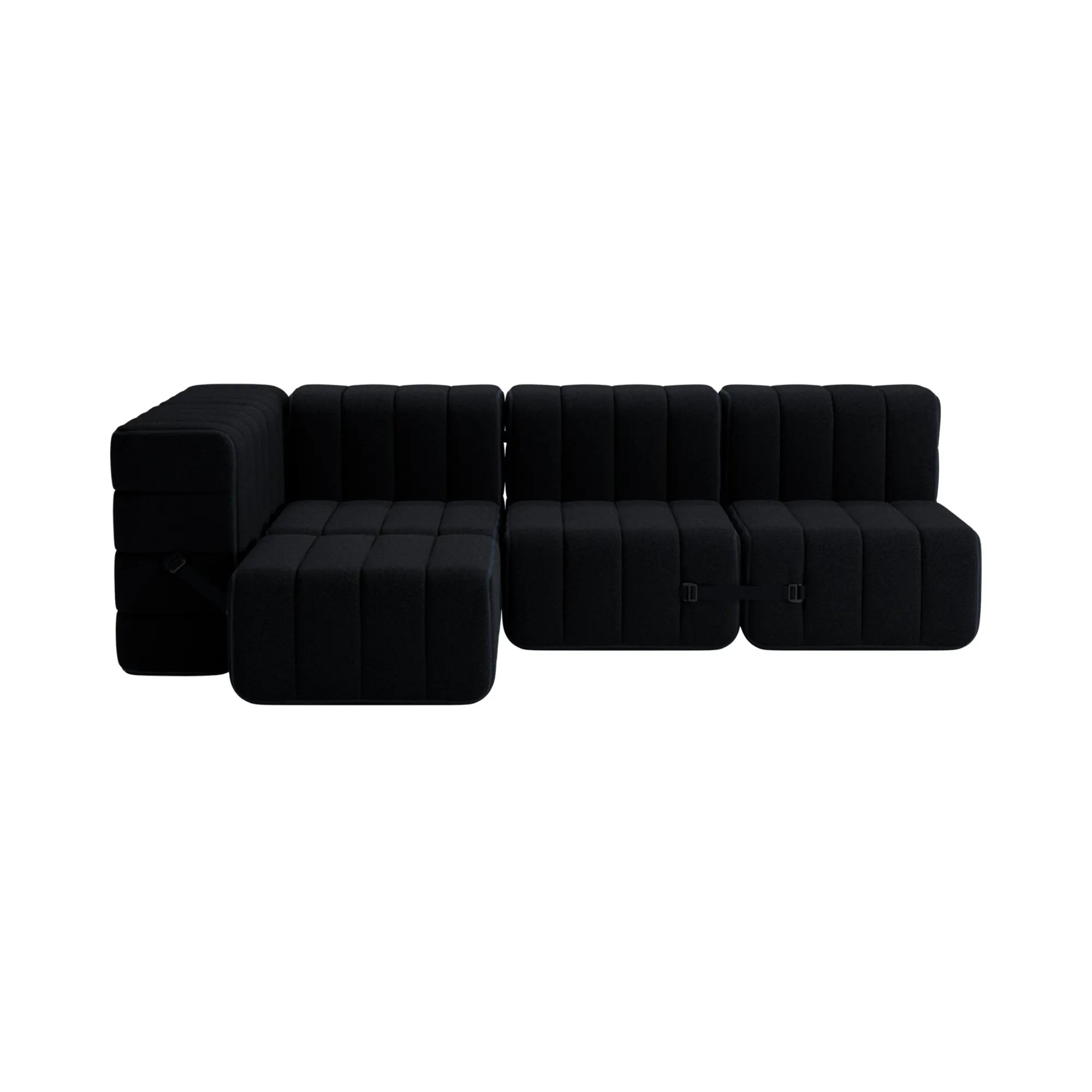 Curt Sofa System - Fabric Sera showcasing its durable construction and sleek lines