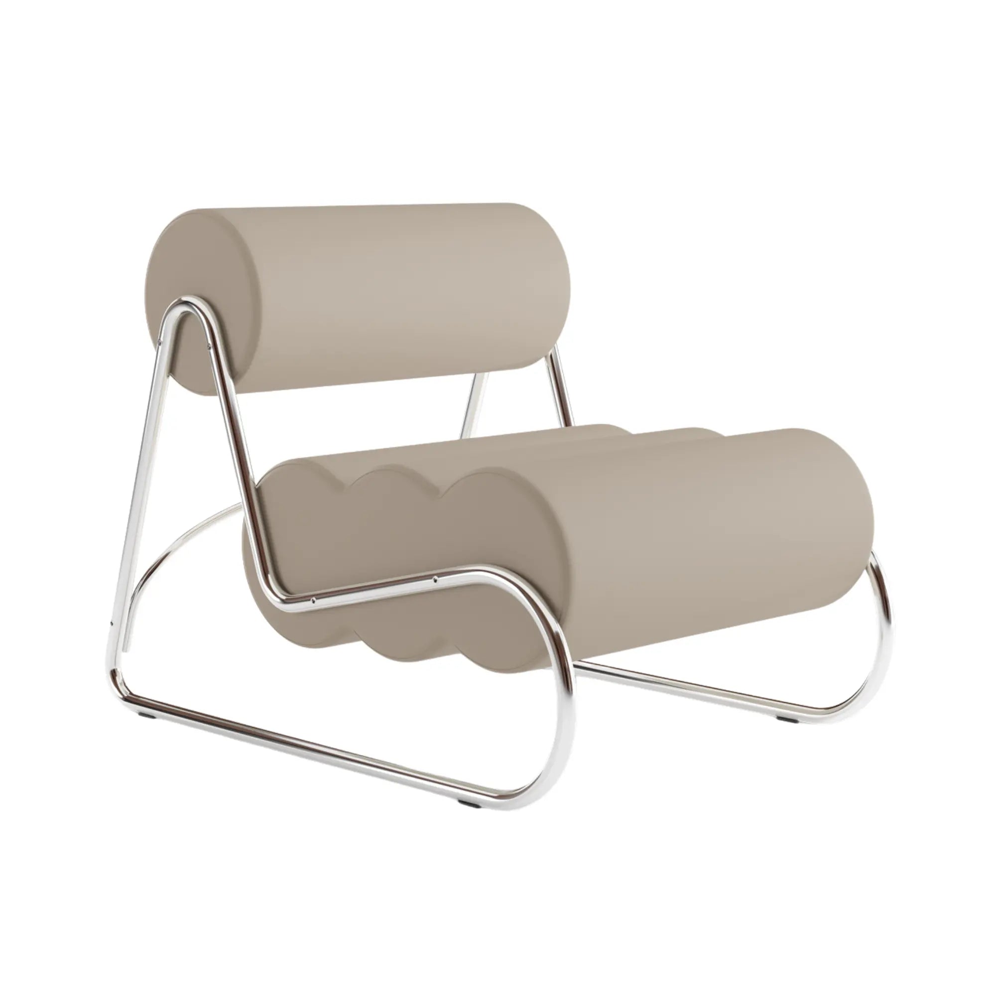 Fave Lounge Chair in sleek black leather with adjustable headrest and ergonomic design