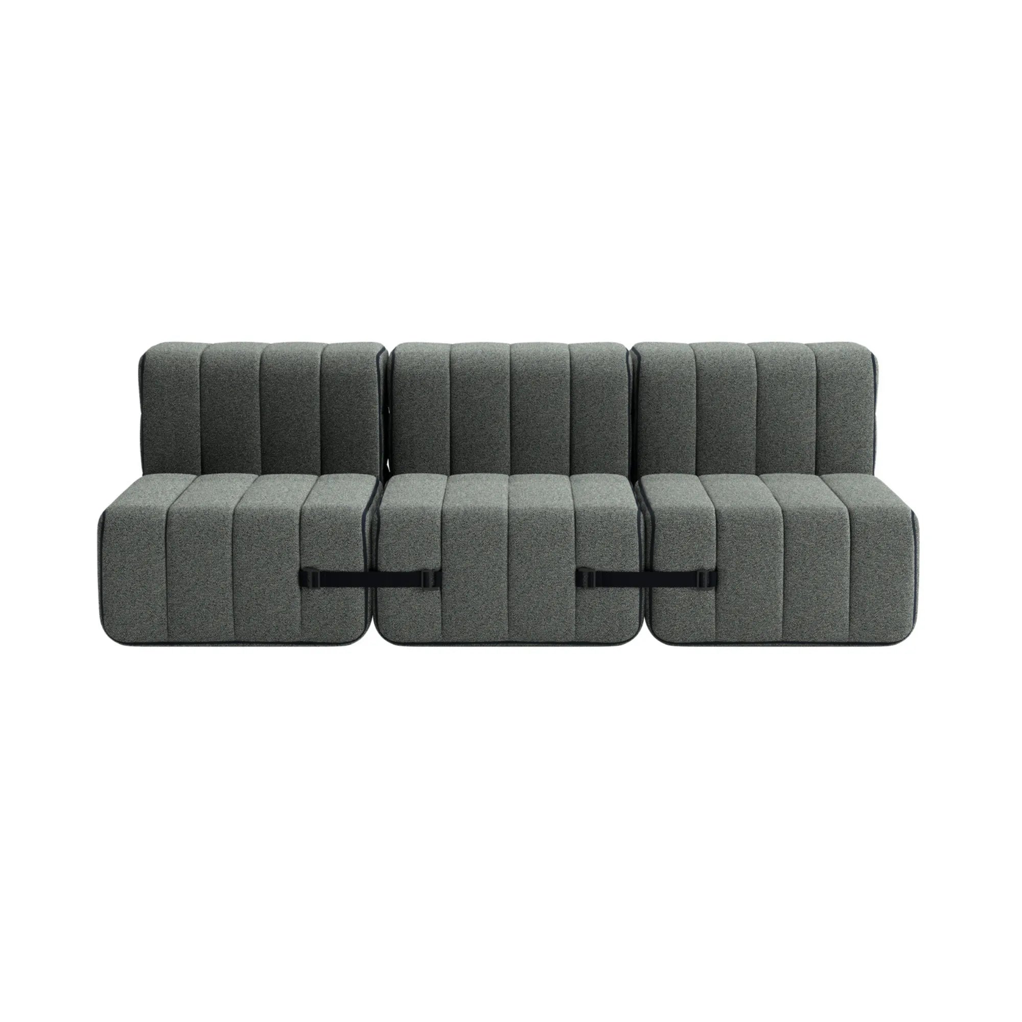  Fabric sofa with a modular design for flexibility and versatility