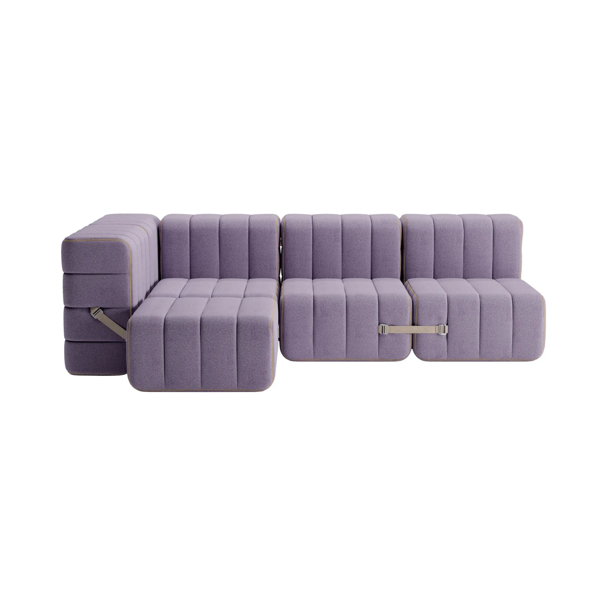 Modern and stylish Curt Sofa System in Fabric Dama upholstery