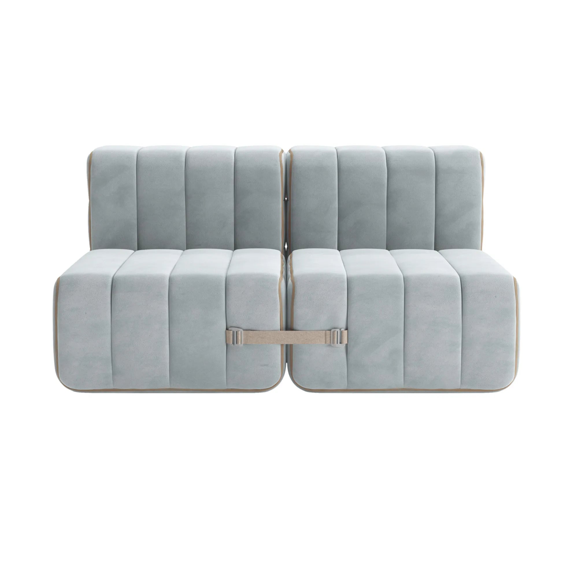 Contemporary fabric Barcelona Curt Sofa System with modular design for versatile seating arrangements