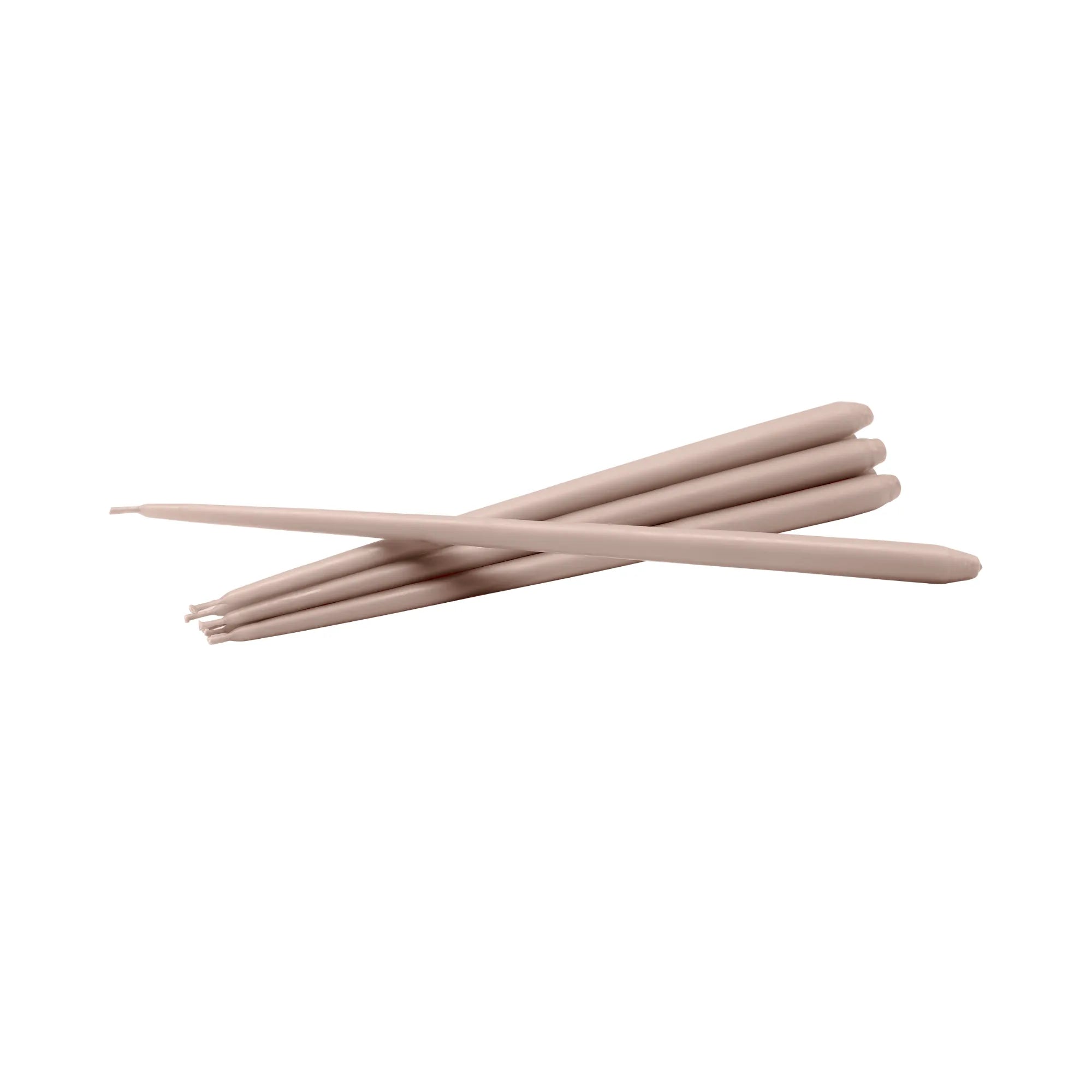 Pack of 6 white taper candles, perfect for creating a serene and peaceful environment