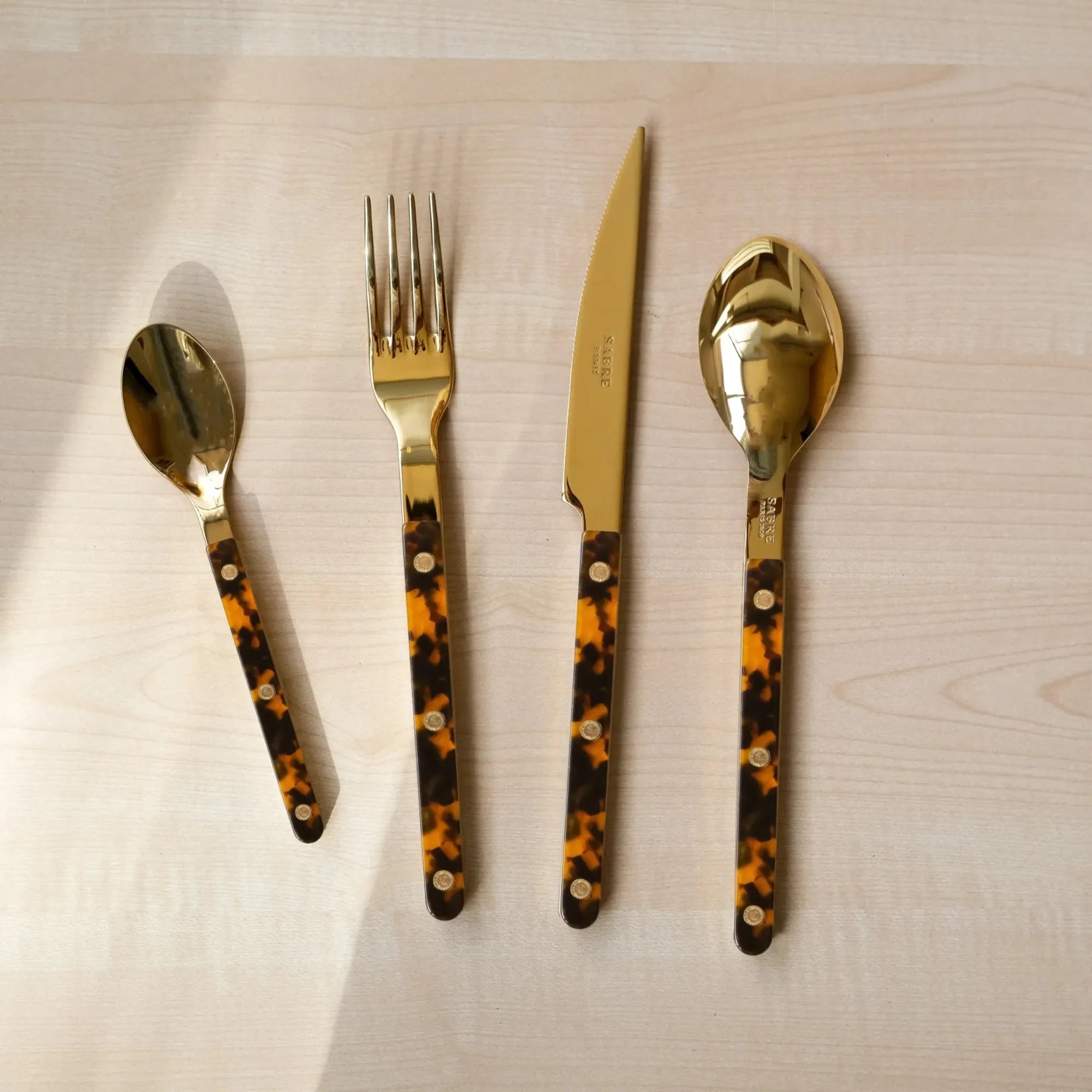 Stylish and elegant Bistrot Tortoise Cutlery Set with durable, high-quality design