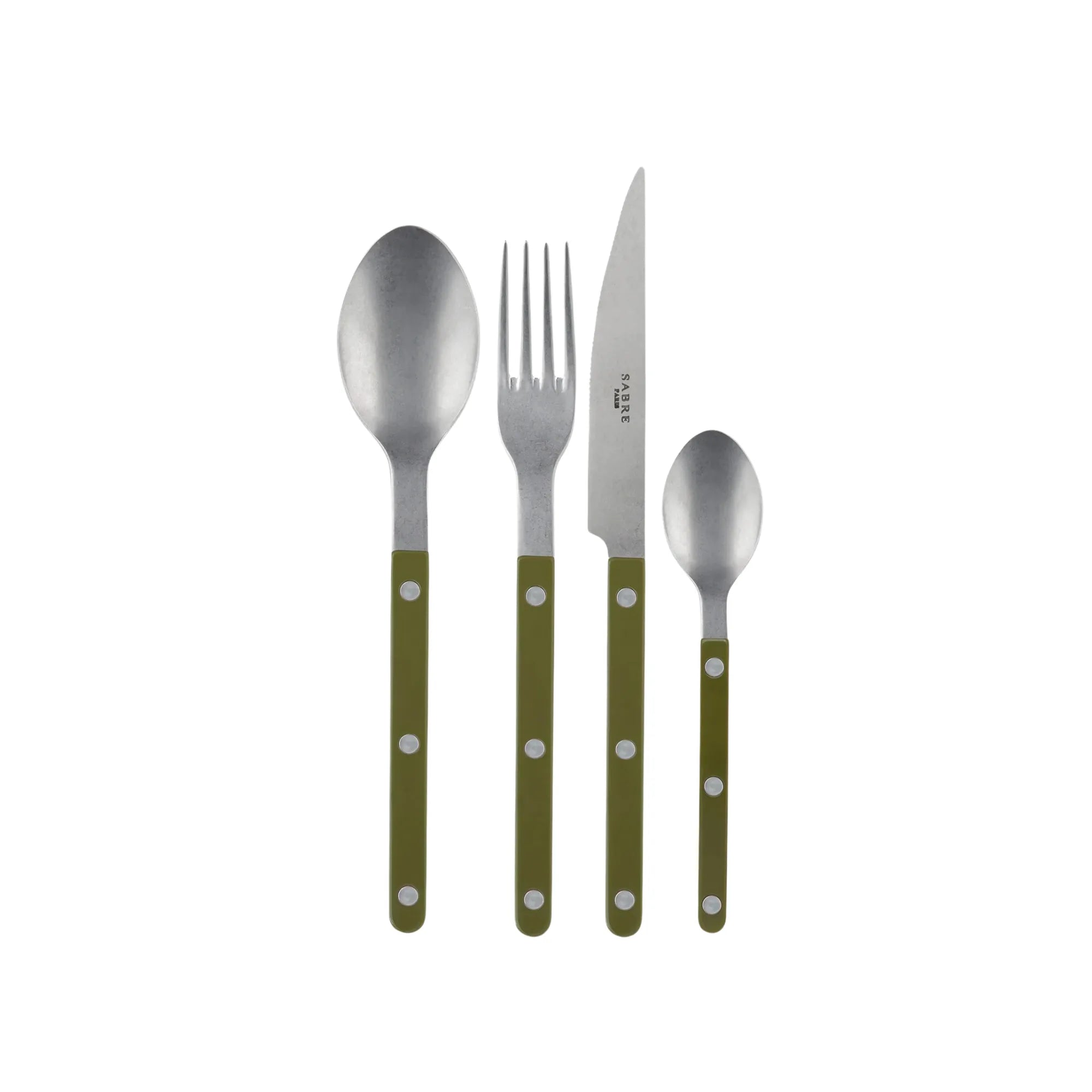 Vintage Bistrot Solid Cutlery Set with Antique Gold Finish