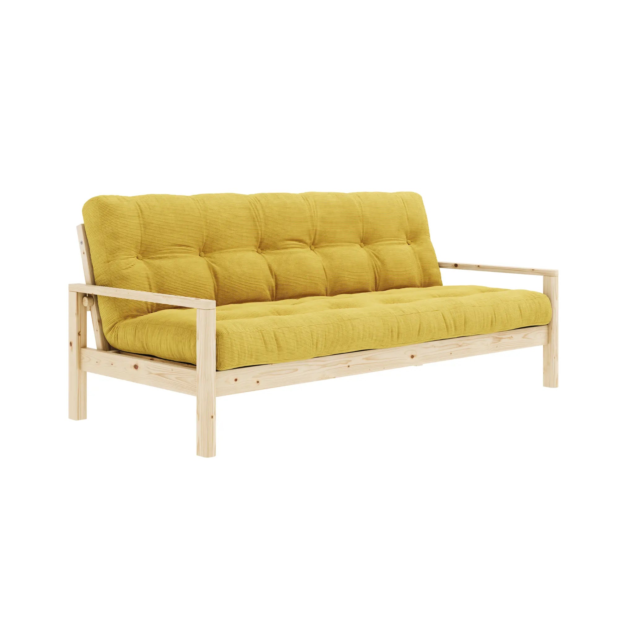 A modern and stylish Knob Sofa Bed with comfortable cushions and sleek design