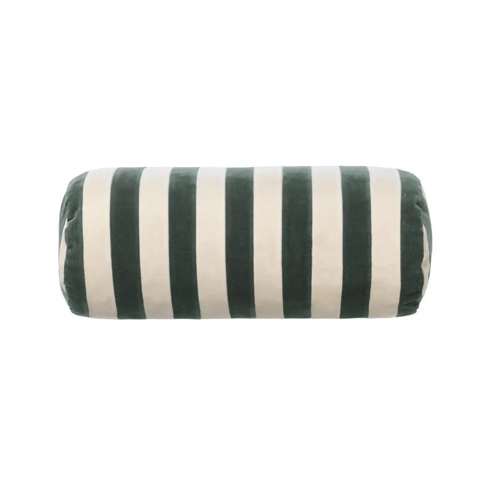 Side view of the Stripe Bolster, showcasing its firm and supportive structure