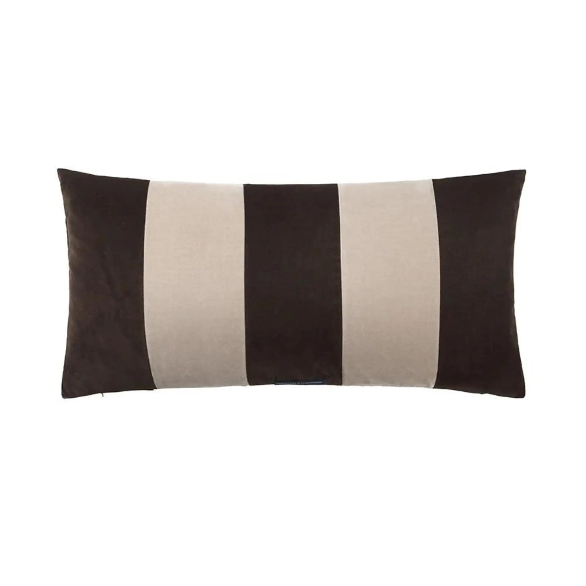 Soft and plush striped cushion in blue and white, perfect for adding a pop of color and comfort to any living space