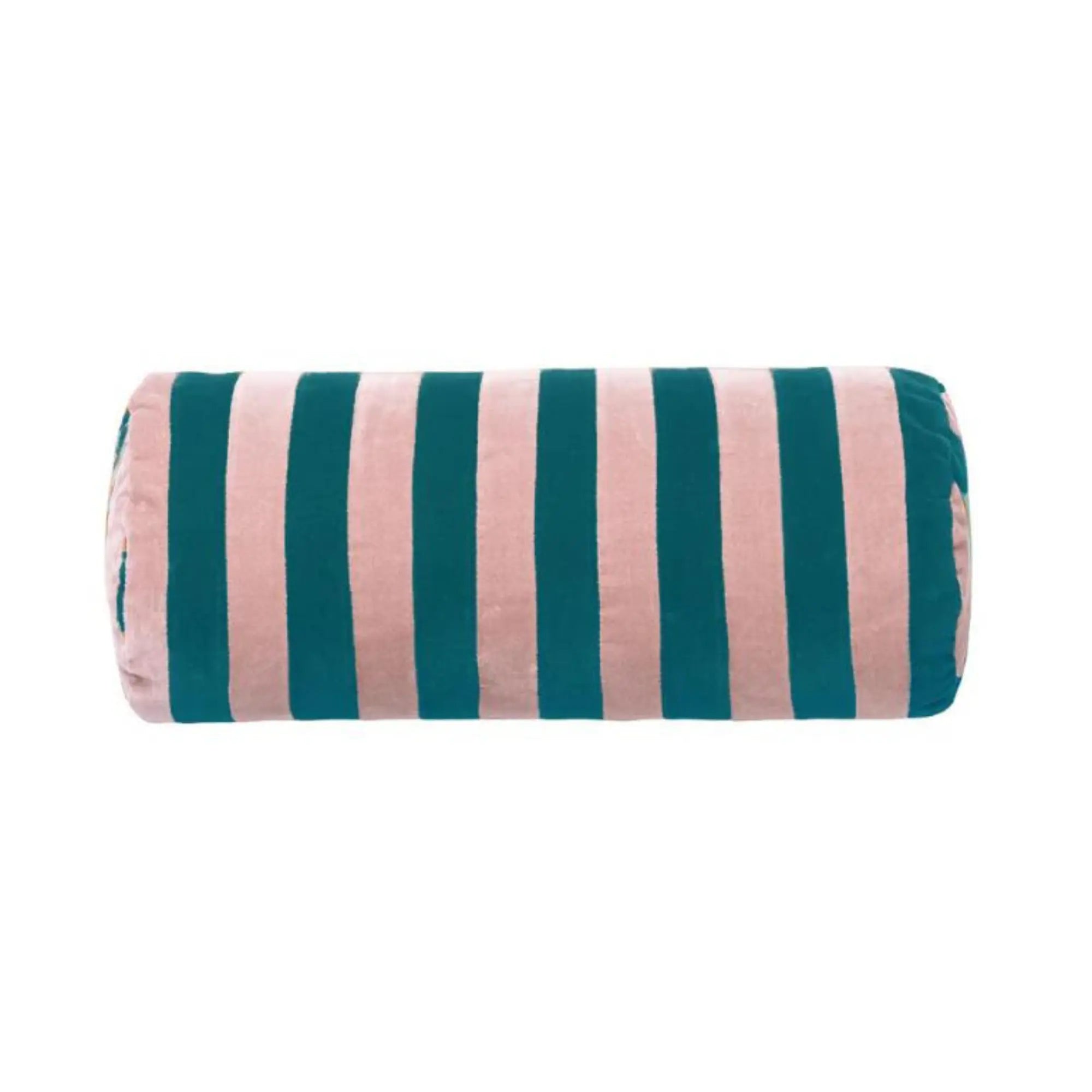 Stripe Bolster providing comfortable support for a seated meditation practice