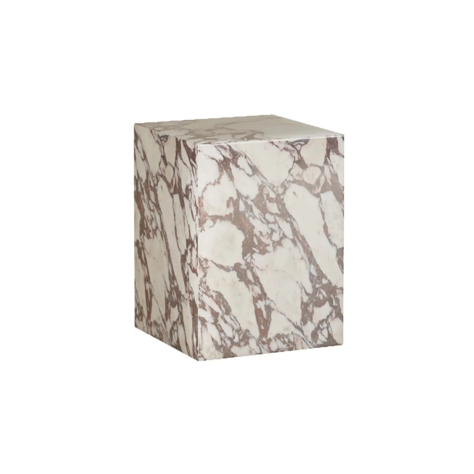 Coi Marble Pillar in Carrara white marble with intricate veining