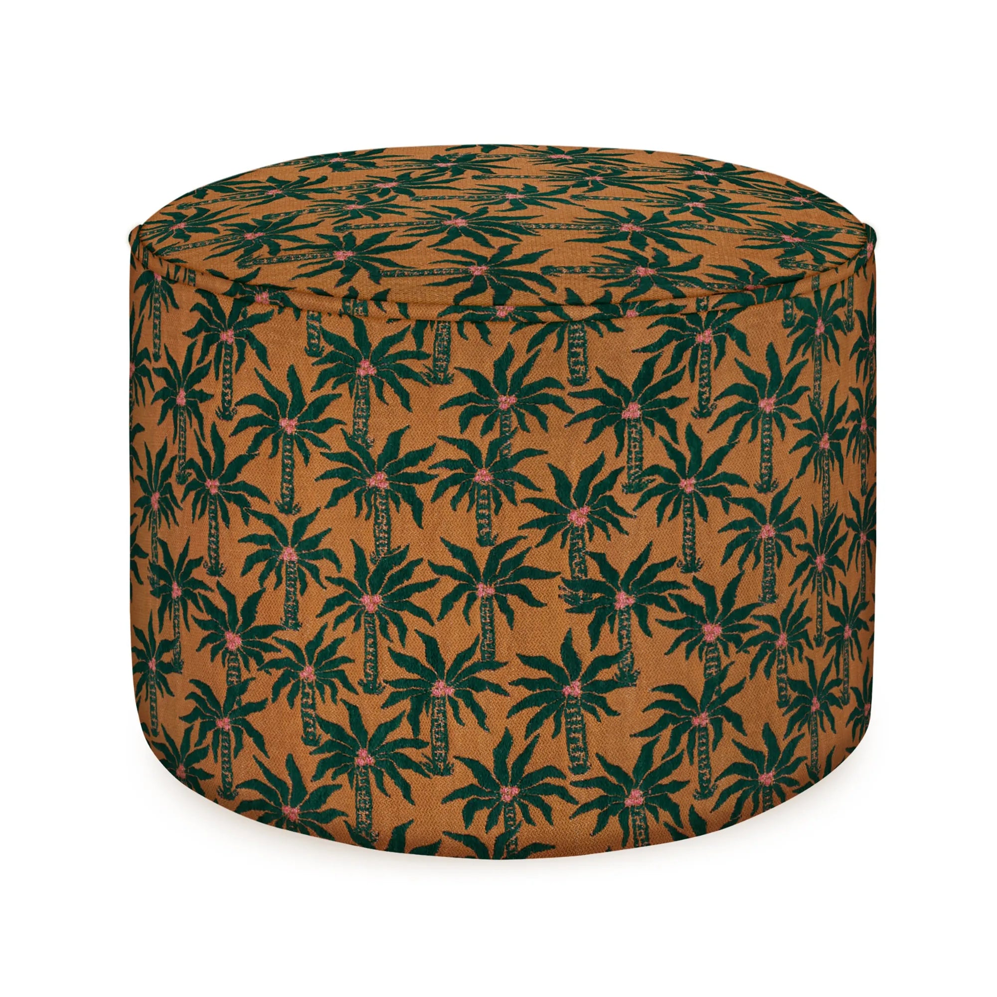 Laura Pouf as a comfortable extra seating option for guests