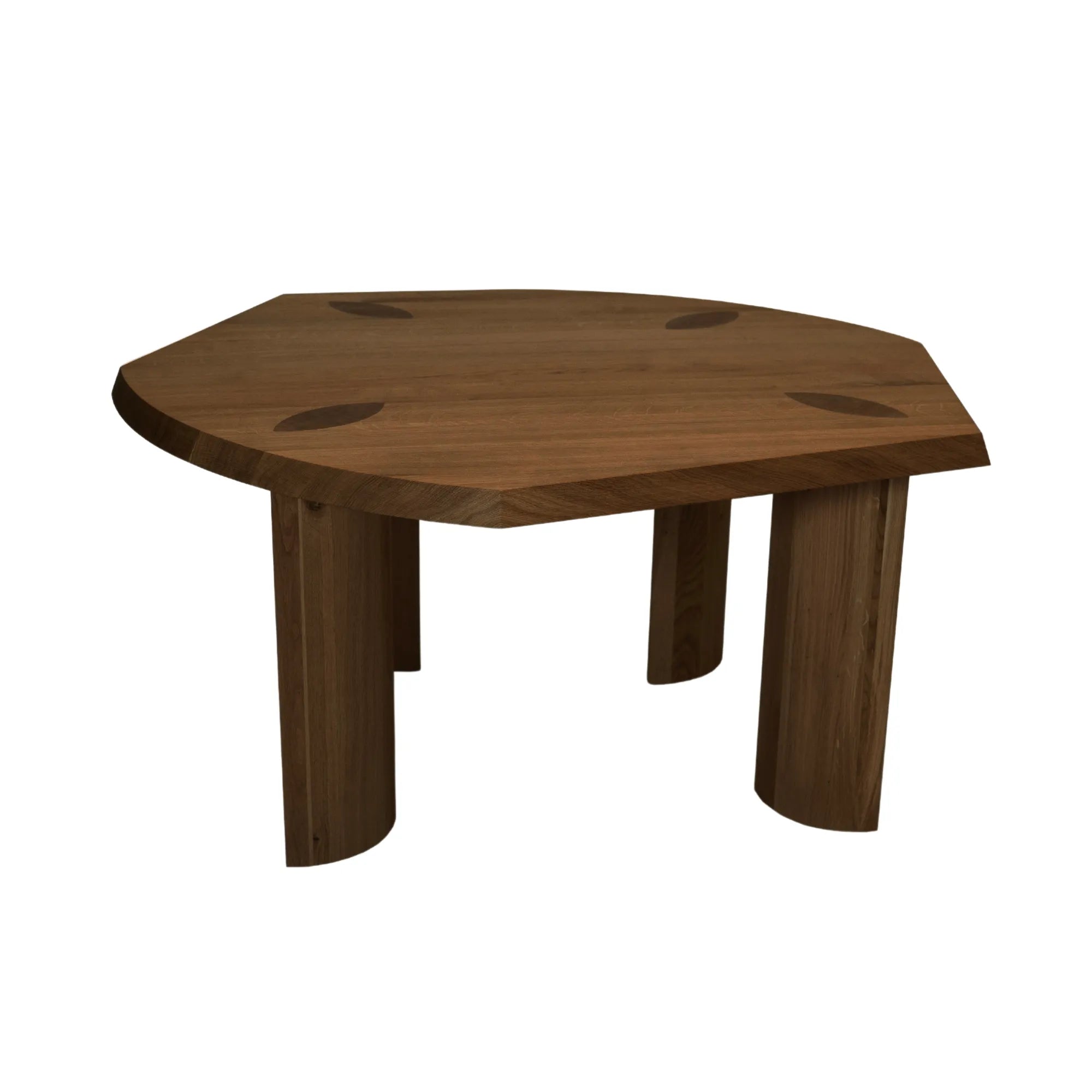  High-quality wooden dining table with a minimalist aesthetic