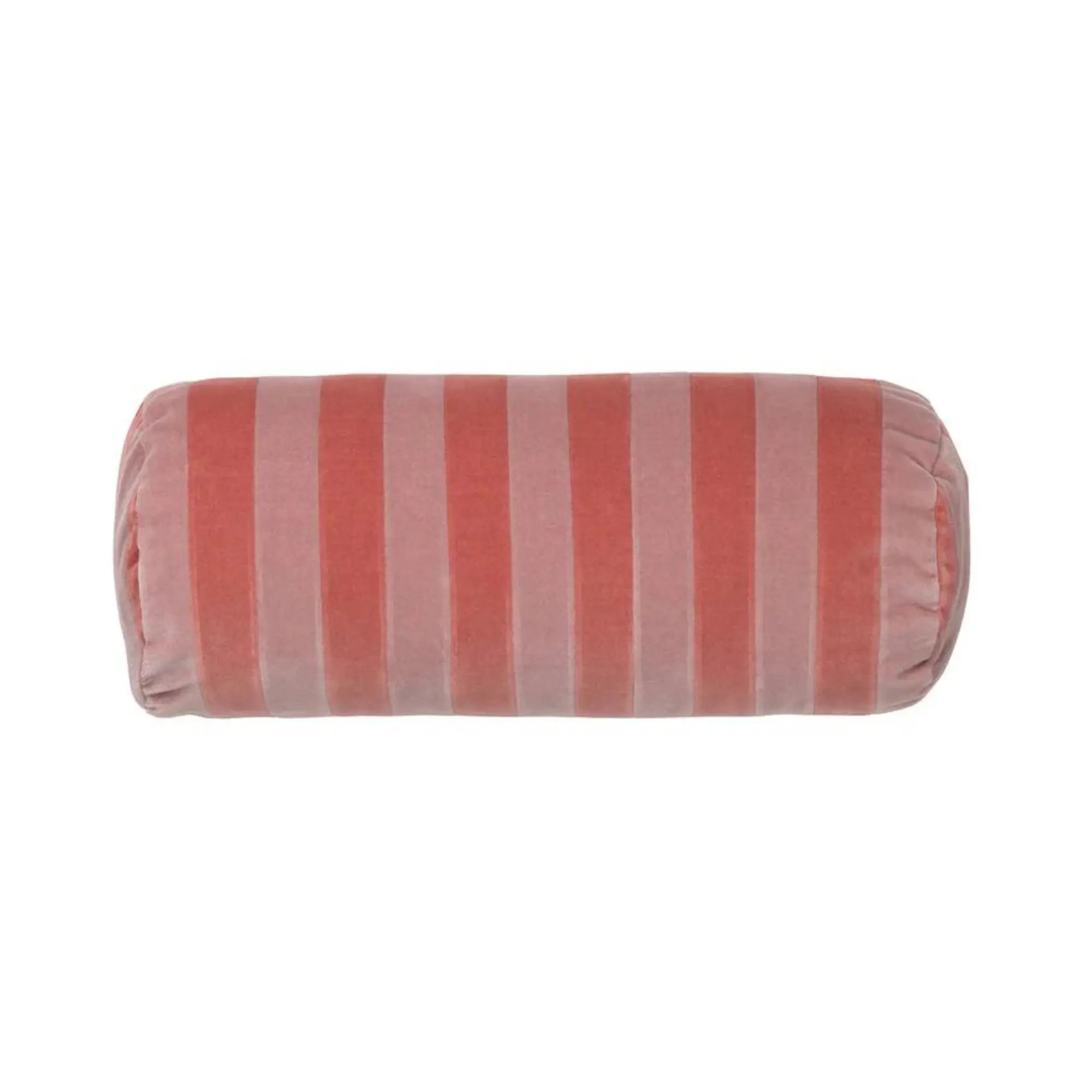 Extra-long, thick stripe bolster pillow in vibrant colors for home decor