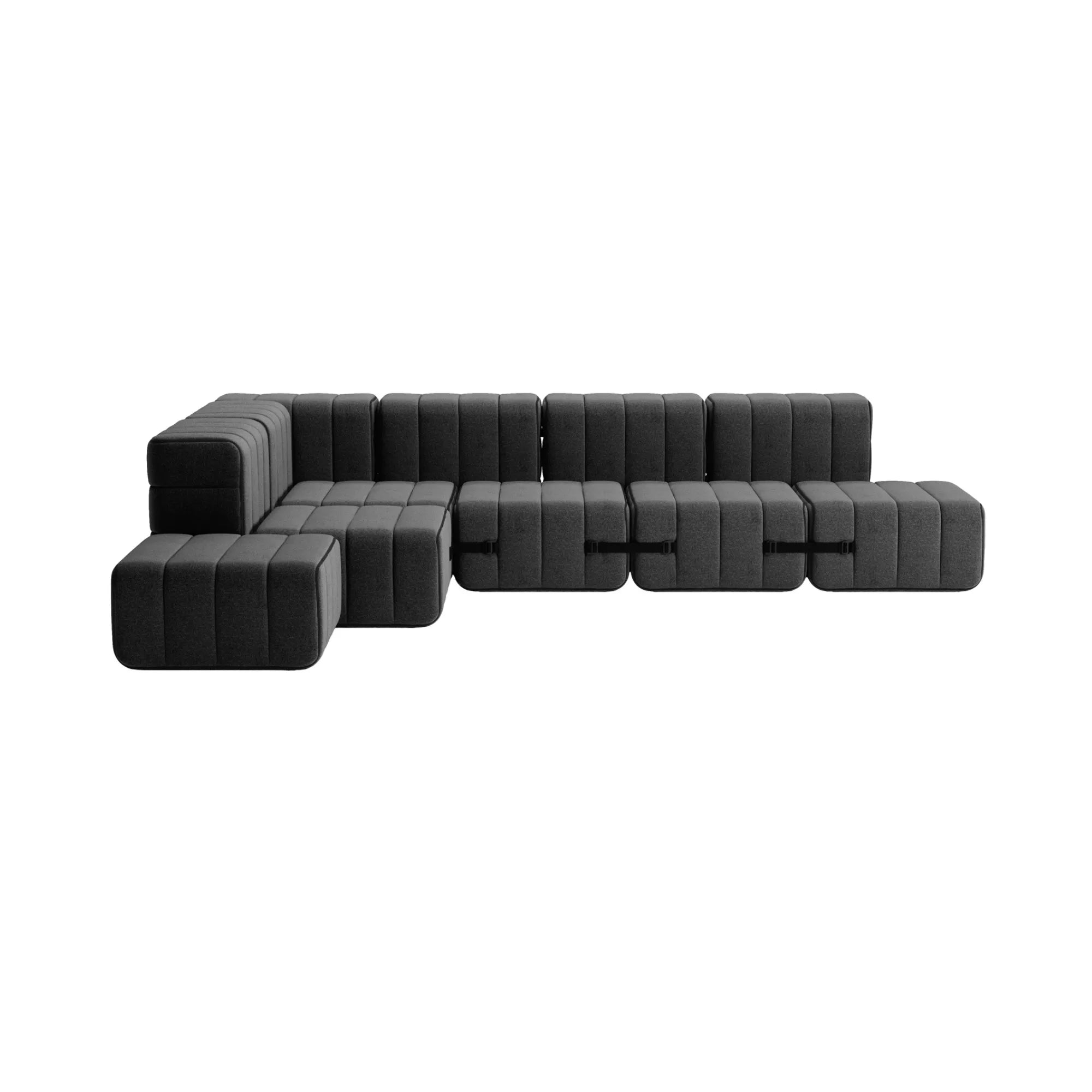 Contemporary and comfortable Curt Sofa System in Fabric Dama for modern living spaces