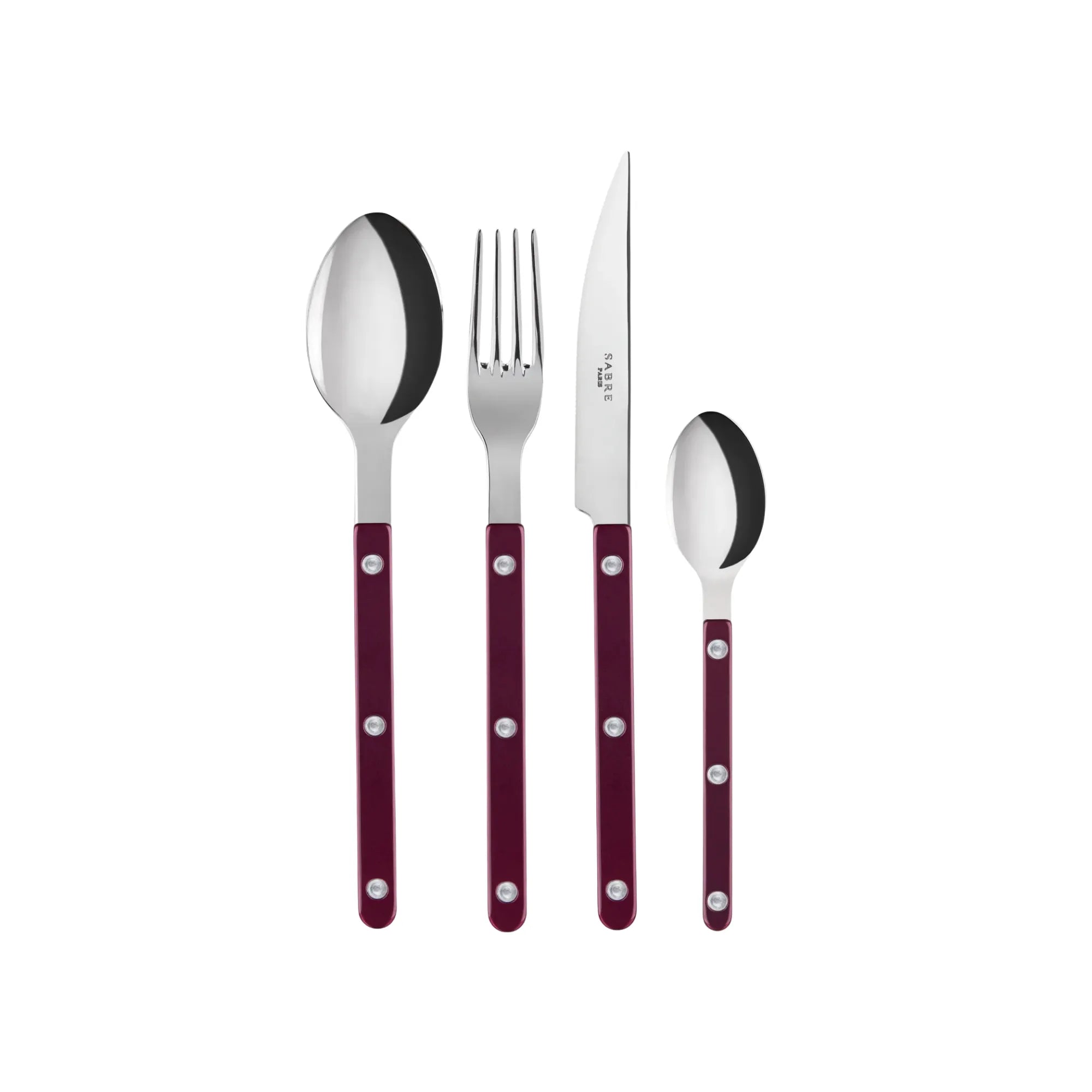 Stylish and elegant Bistrot Pearly Cutlery Set with a pearlized handle and stainless steel construction, perfect for adding a touch of sophistication to your dining table