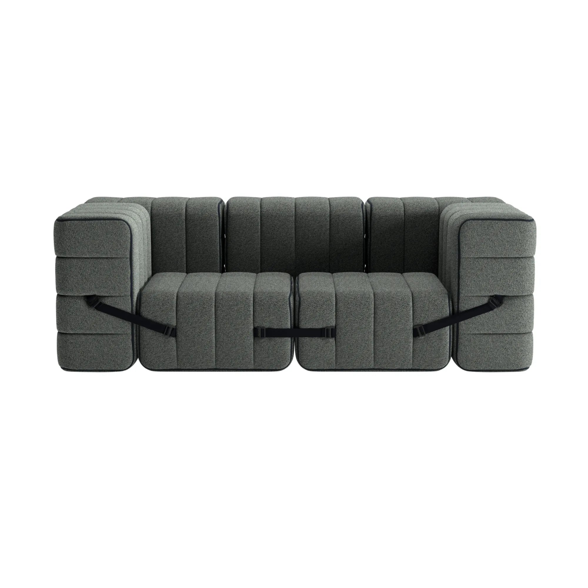 Curt Sofa System - Fabric Sera in a lovely family room with ample seating for entertaining