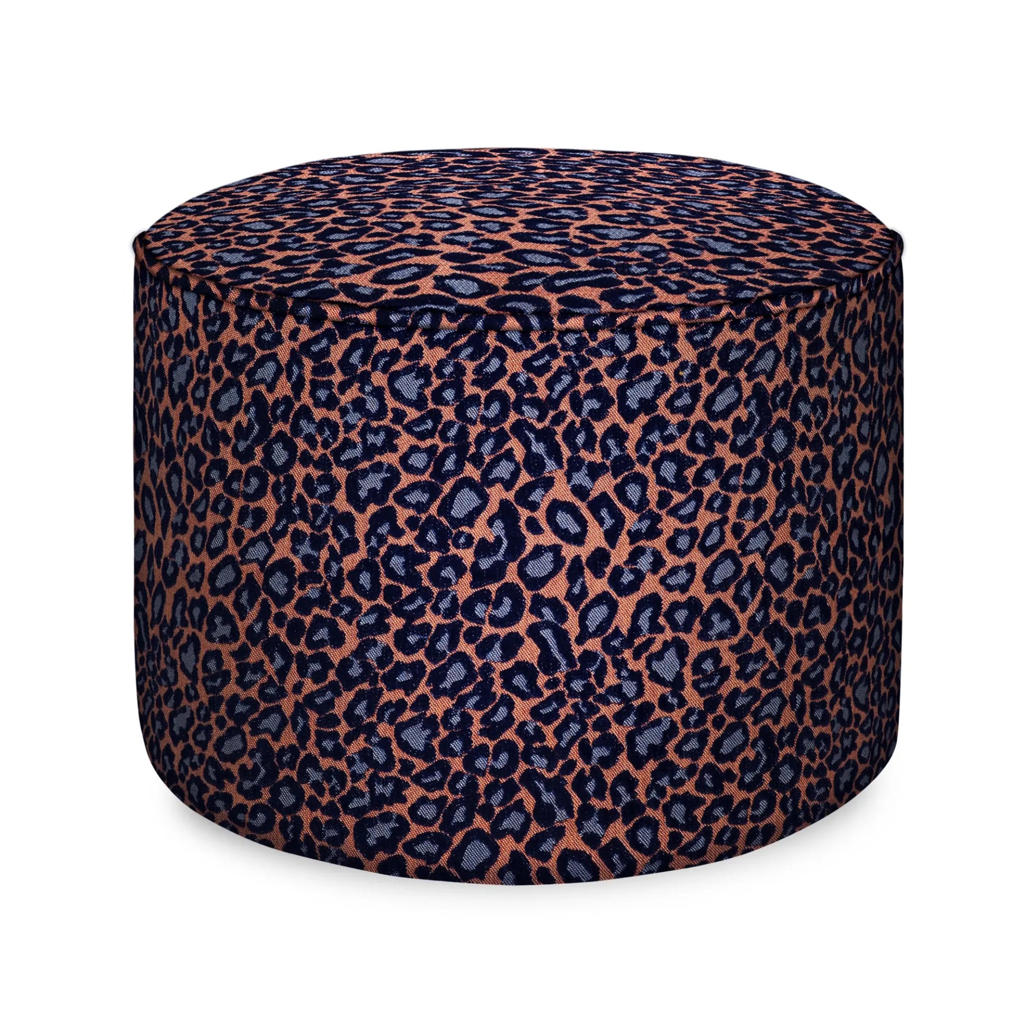 Handcrafted bohemian-inspired Maya Pouf with intricate detailing and vibrant colors for stylish and comfortable home decor