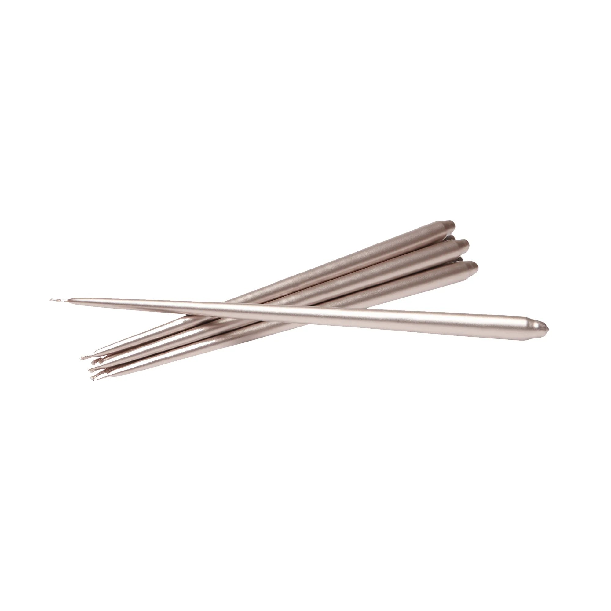 Set of 6 slender taper candles, perfect for adding a touch of elegance to any space