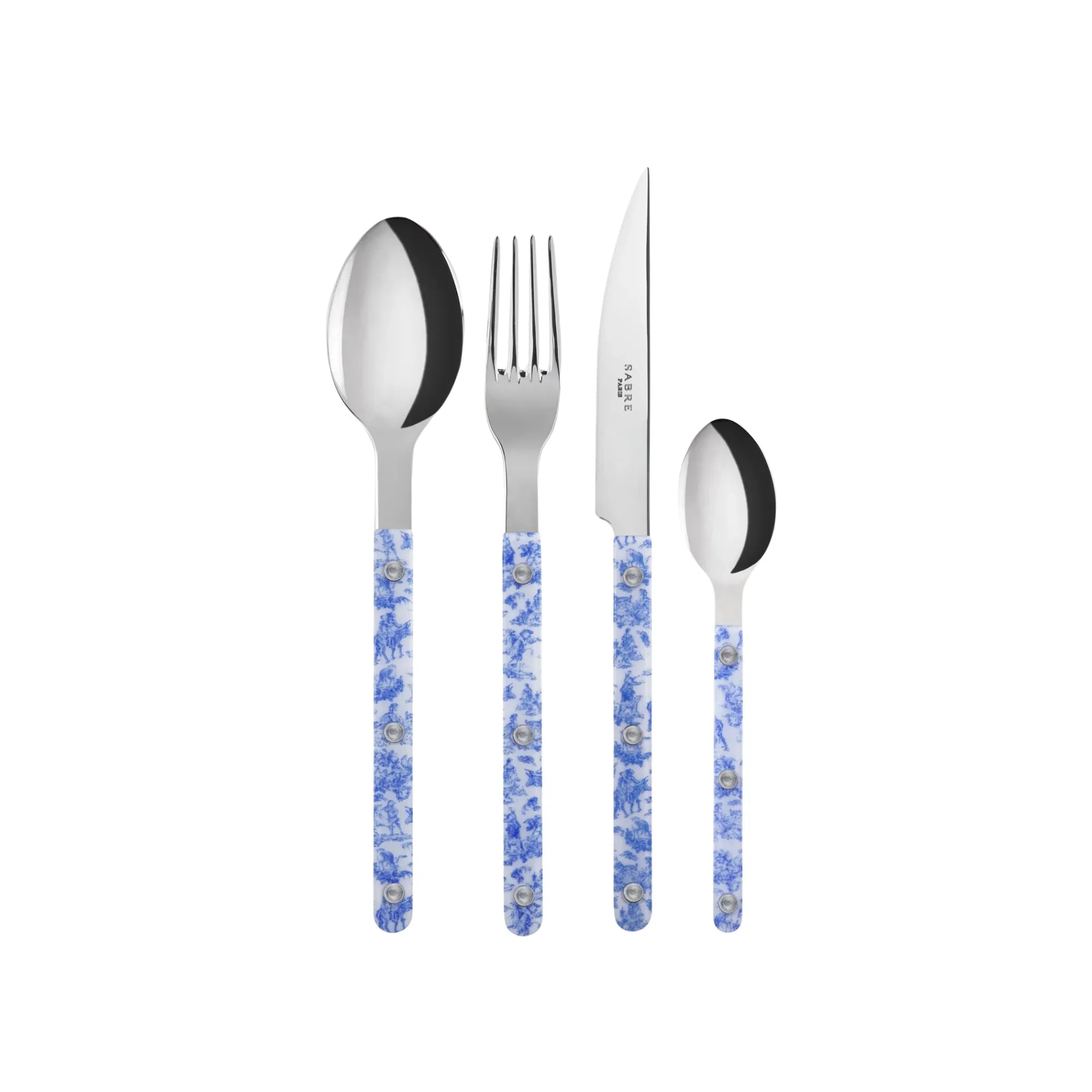 Bistrot Toile Cutlery Set designed for both casual and formal dining experiences