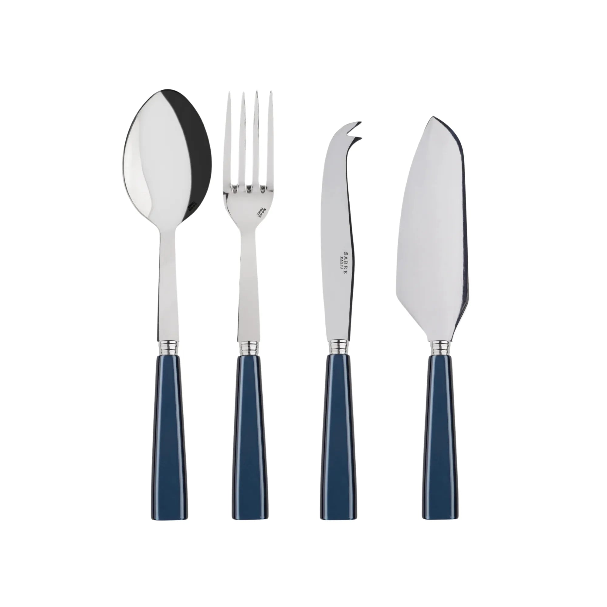 Icône Serving Set: A modern and stylish stainless steel serving set with sleek handles and elegant design, perfect for serving meals and entertaining guests