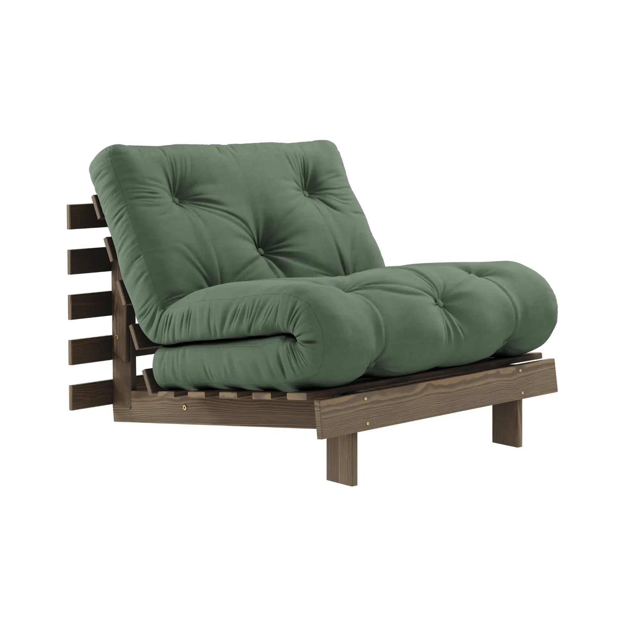 Chic Roots Sofa Bed with Mid-Century Modern Design and Convertible Chaise