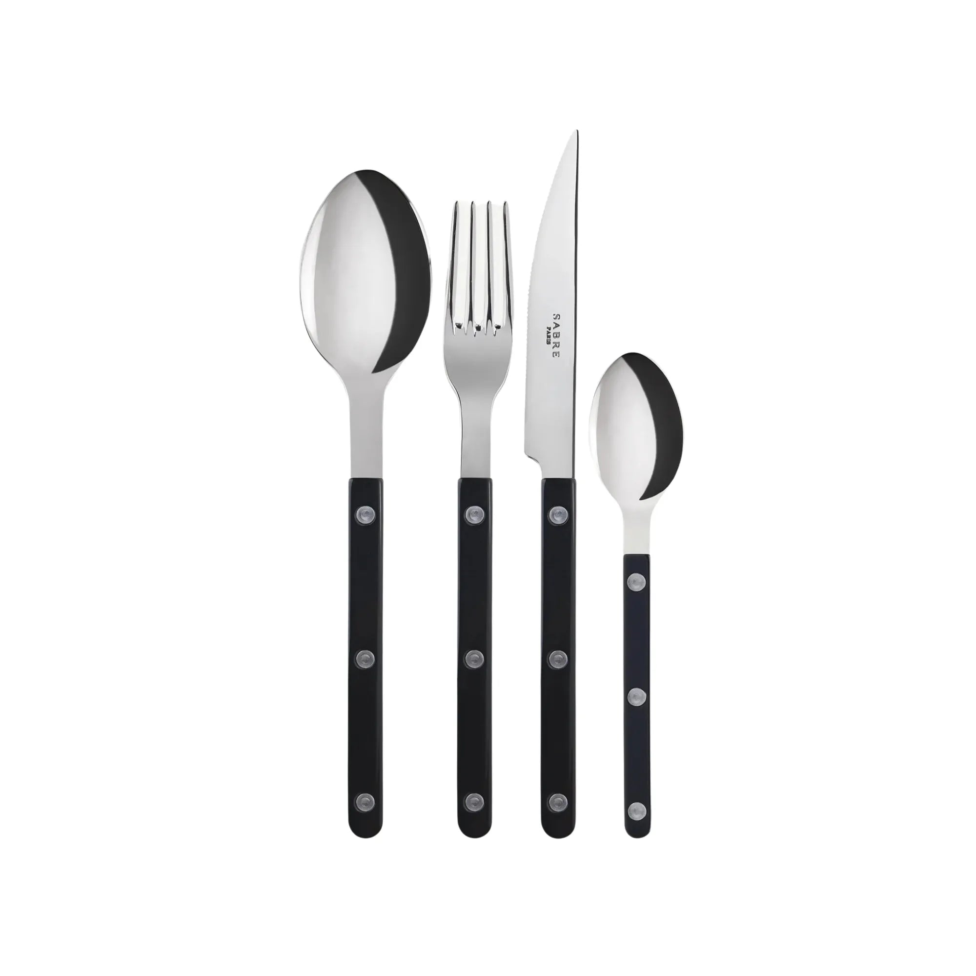 Stainless steel Bistrot Solid Cutlery Set with a brilliant finish