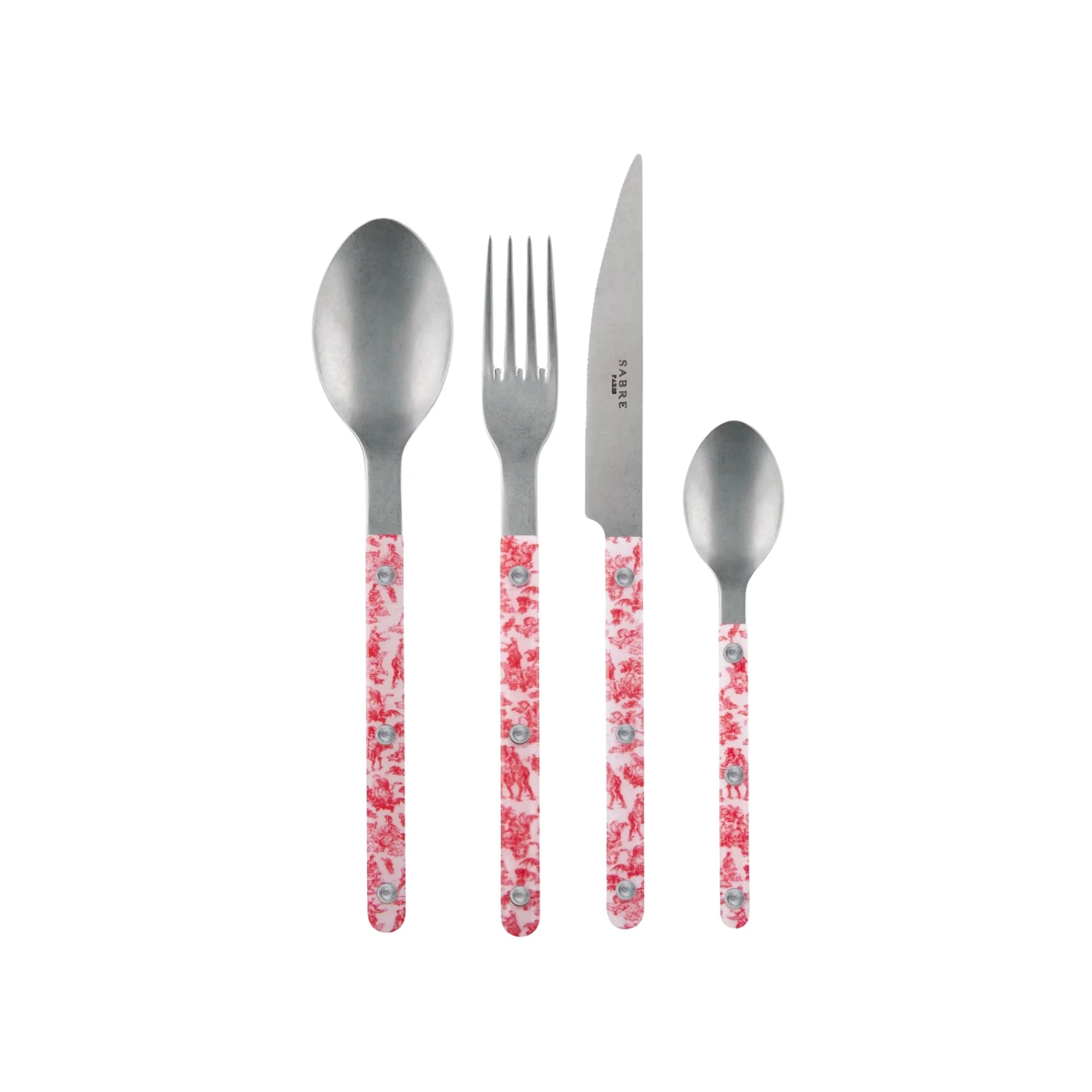 Stunning Bistrot Toile Cutlery Set to elevate the dining experience