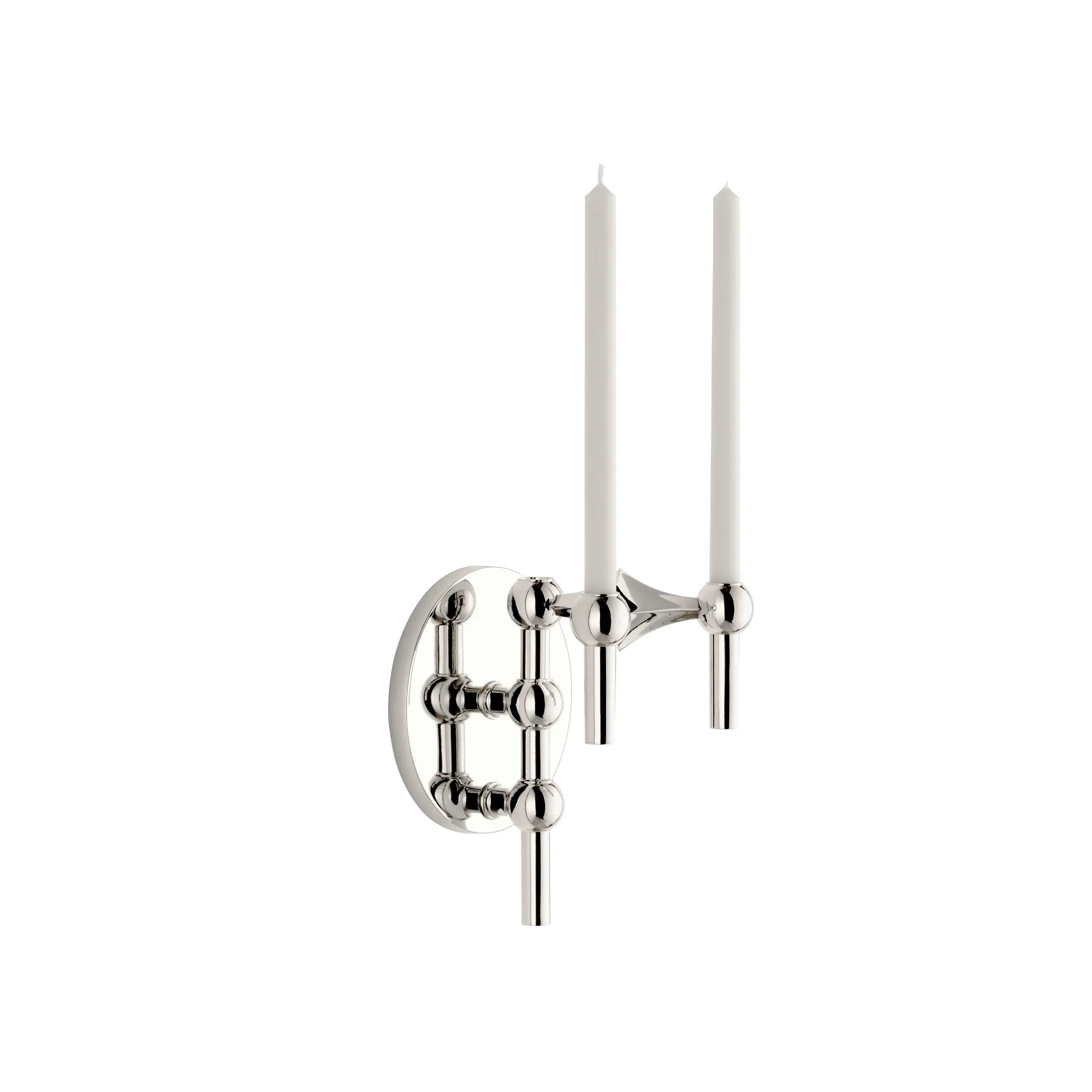 Wall Hanger Candle Holder - Chrome - Configuration 1