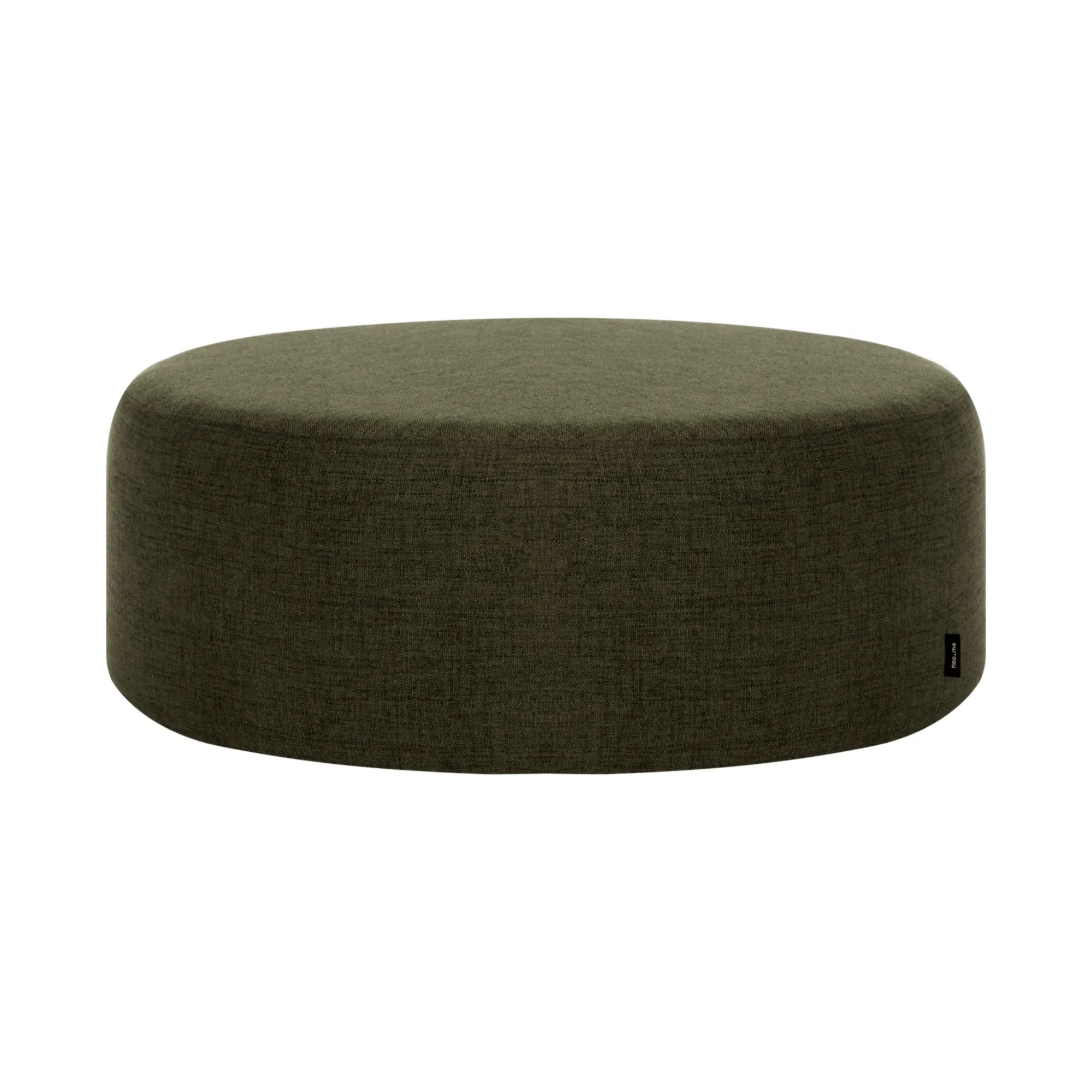 Handcrafted Folk Pouf - Wide in earthy tones, perfect for extra seating and adding warmth to any space