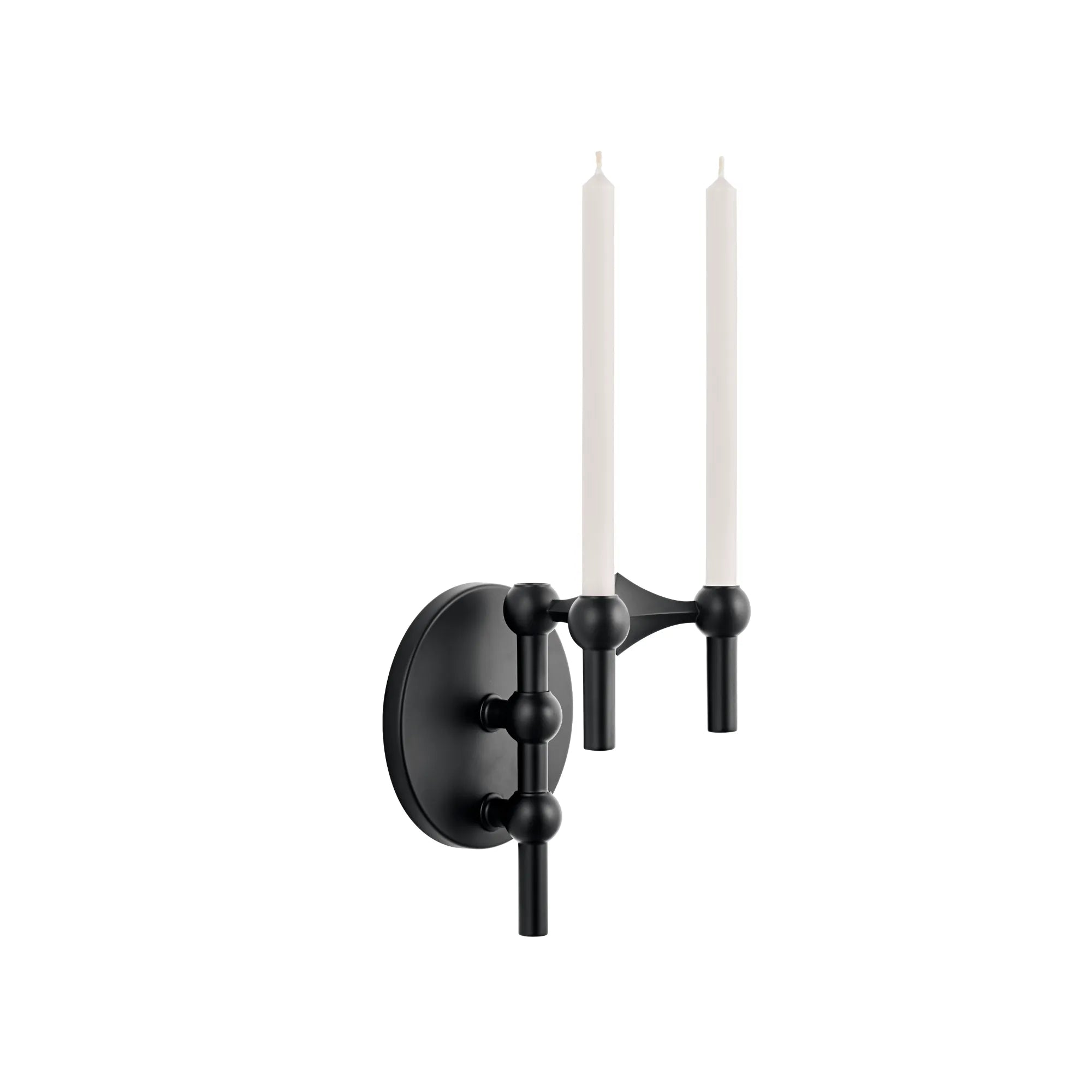 Wall Hanger Candle Holder - Black - Configuration 1