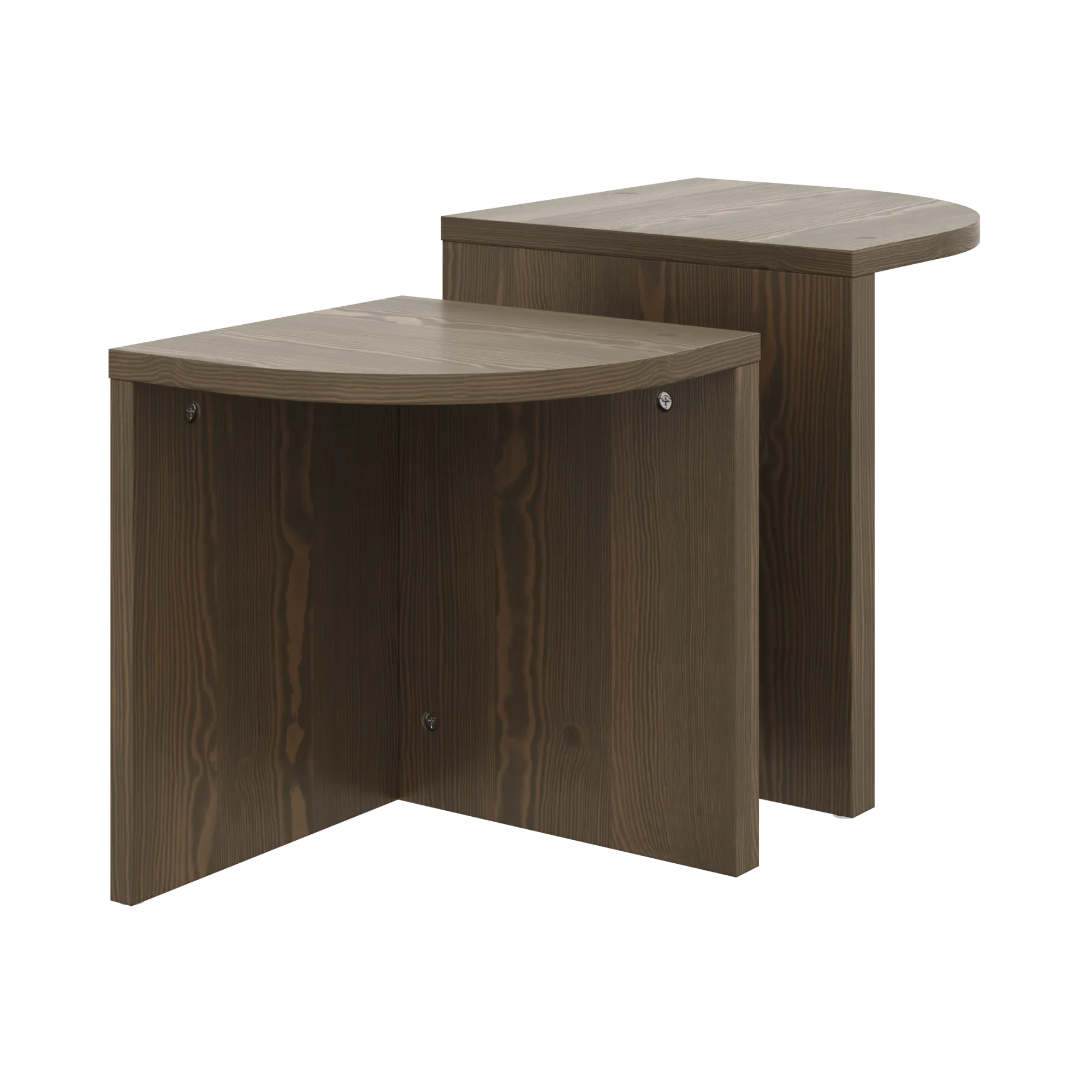 Combine Side Tables Set - Carob Brown