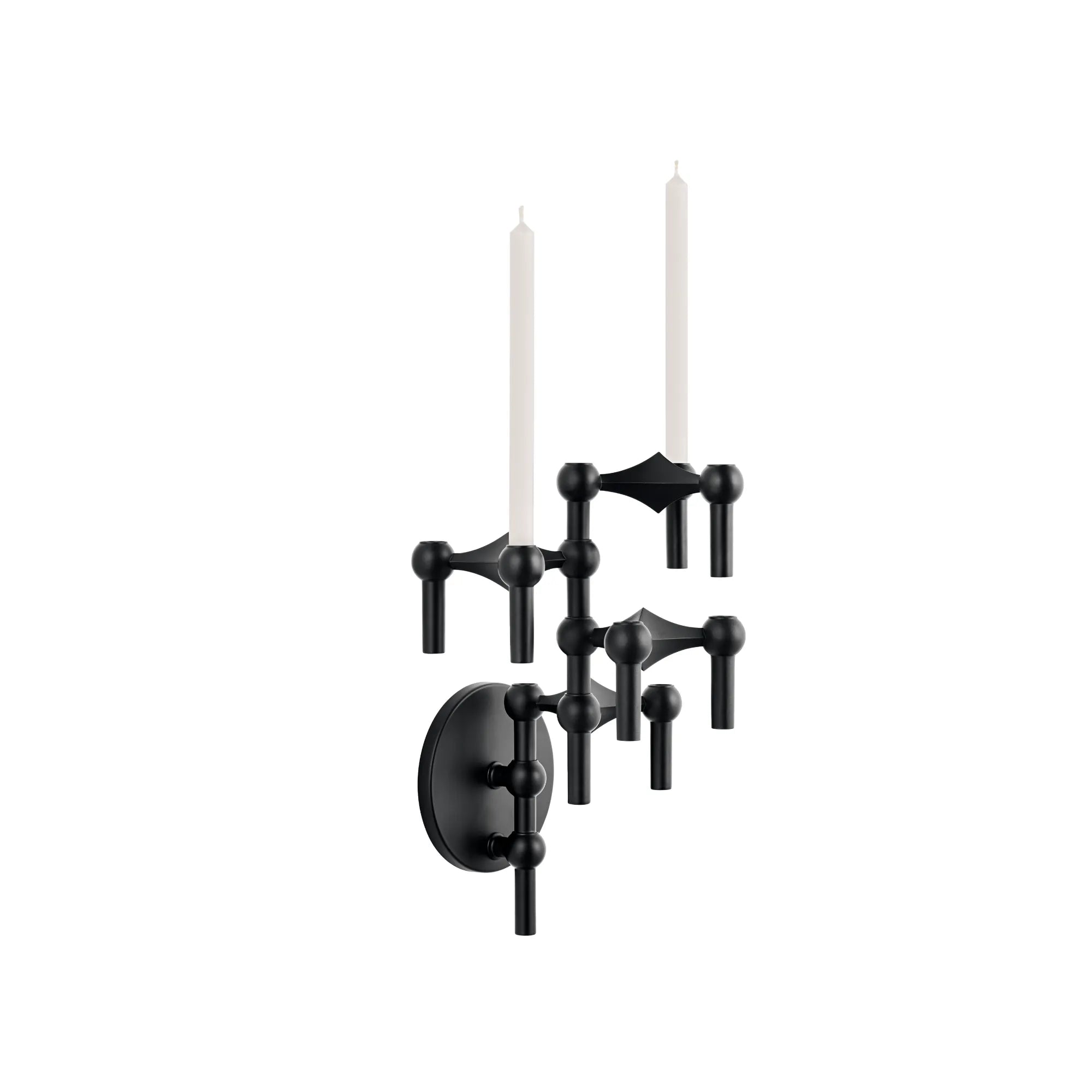 Wall Hanger Candle Holder - Black - Configuration 2