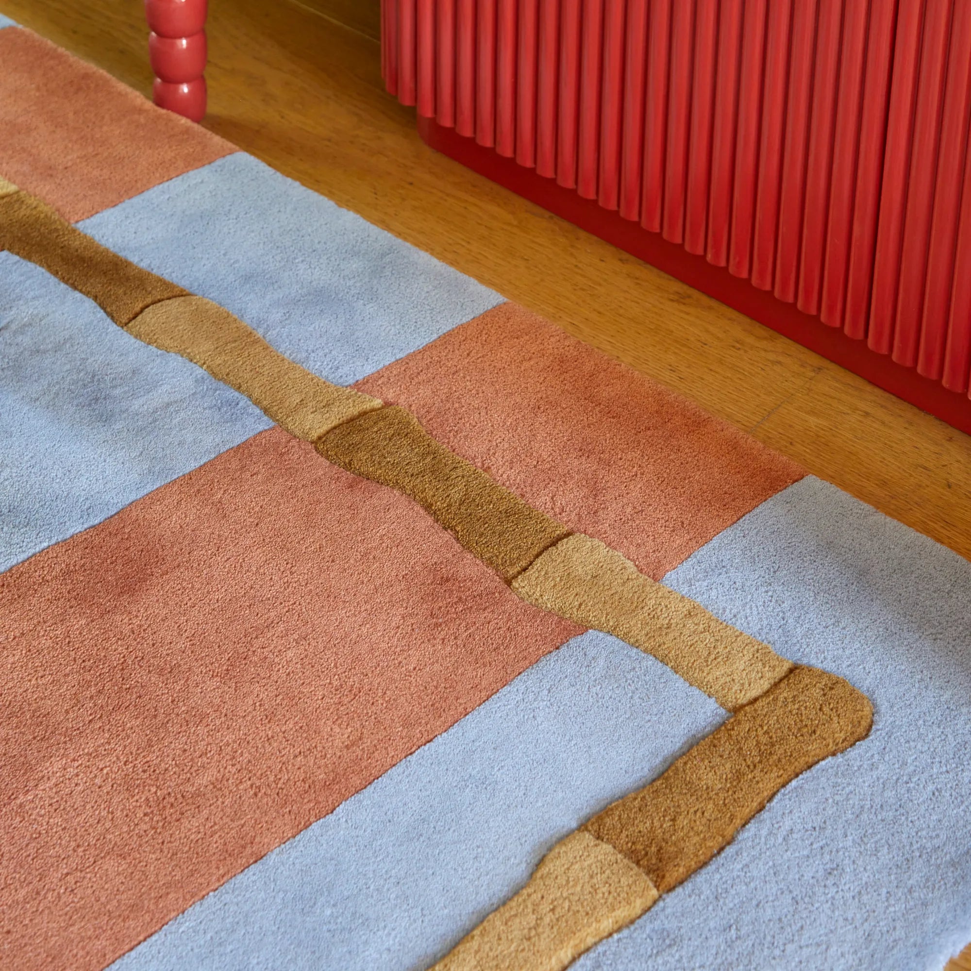 Bamboo Stripe Wool Rug