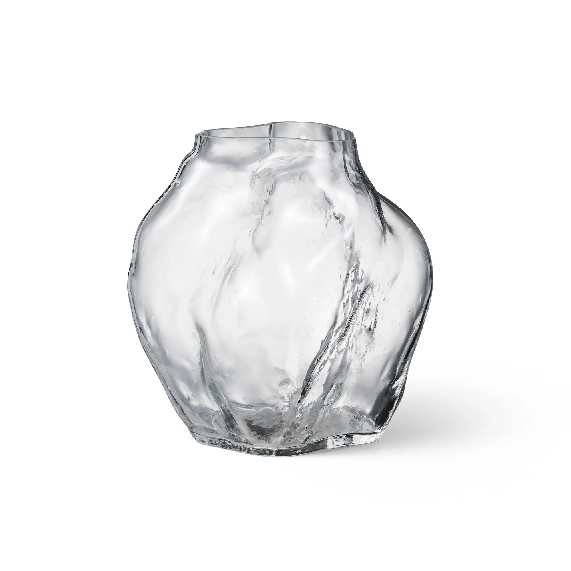 A large Blæhr Vase in elegant white ceramic with a textured surface