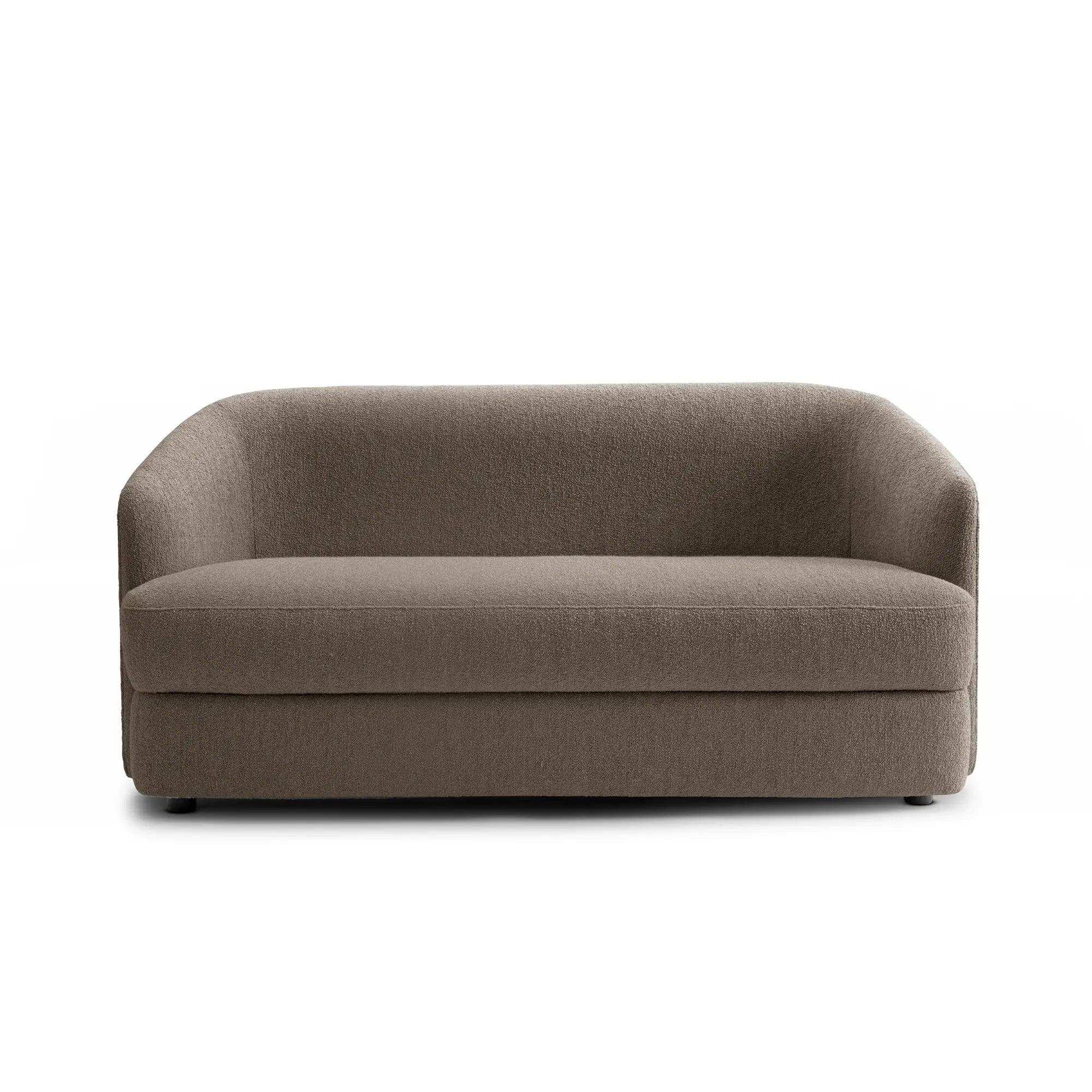 Contemporary and comfortable 2-seater Covent Sofa Deep in stylish grey fabric